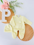 Conjunto malha Amarelo Outono/Inverno