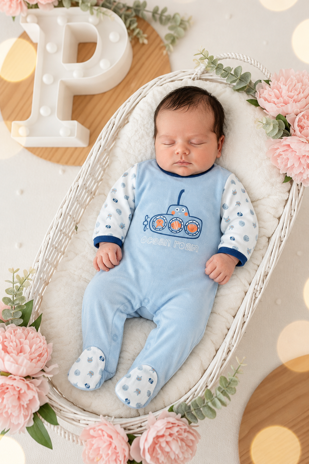 Babygrow menino algodão 3- 24M