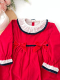 Vestido com laços em veludo