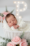 Babygrow Veludo Bebé com Estrelas Bordadas - Recém-Nascido
