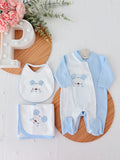 Babygrow tema orelhinhas algodão