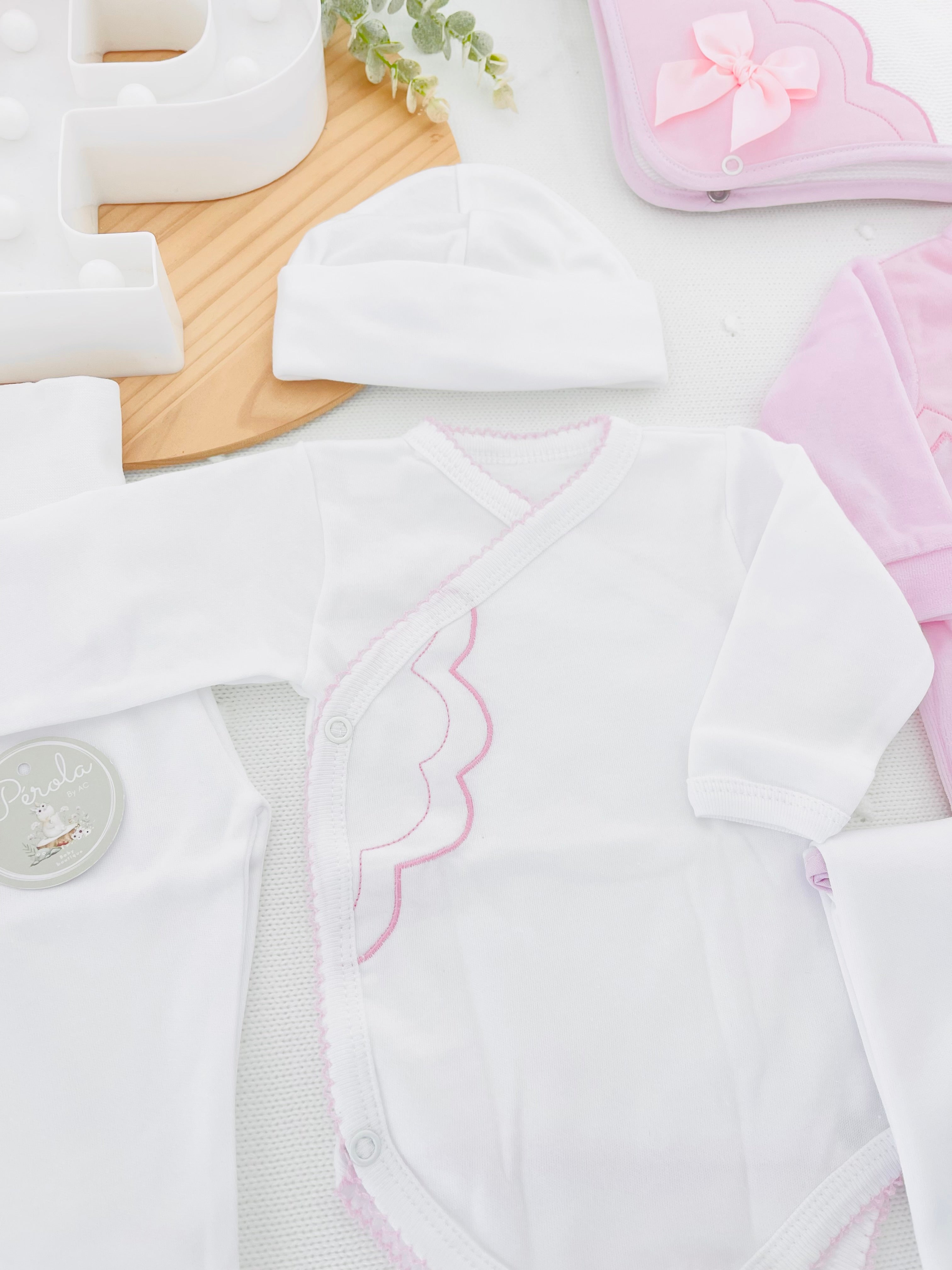 Conjunto primeira roupinha veludo