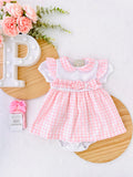 Conjunto rosinha: vestido e tapa fraldas
