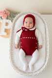 Fofo, camisola e touca vermelho 1M