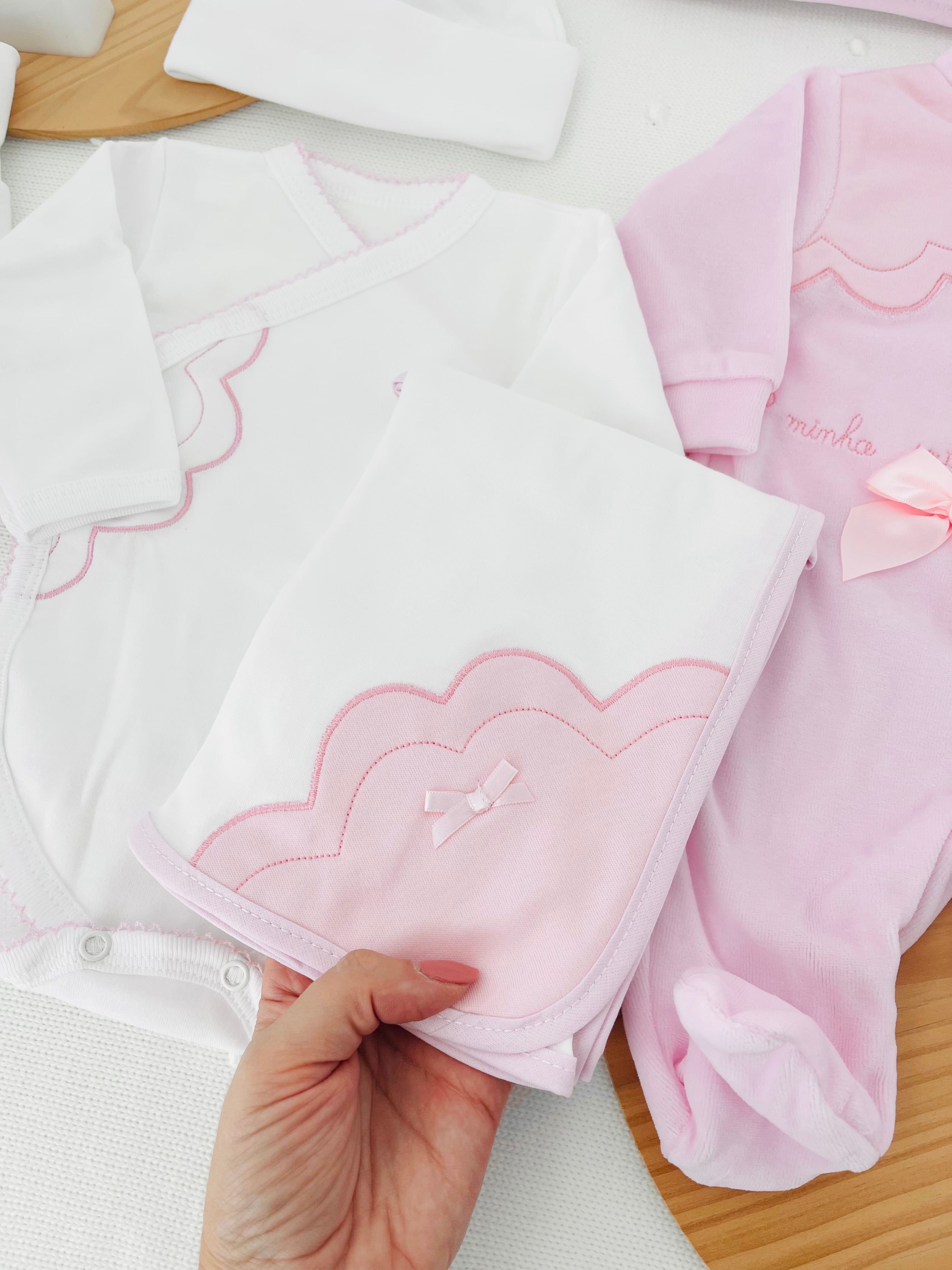 Conjunto primeira roupinha veludo