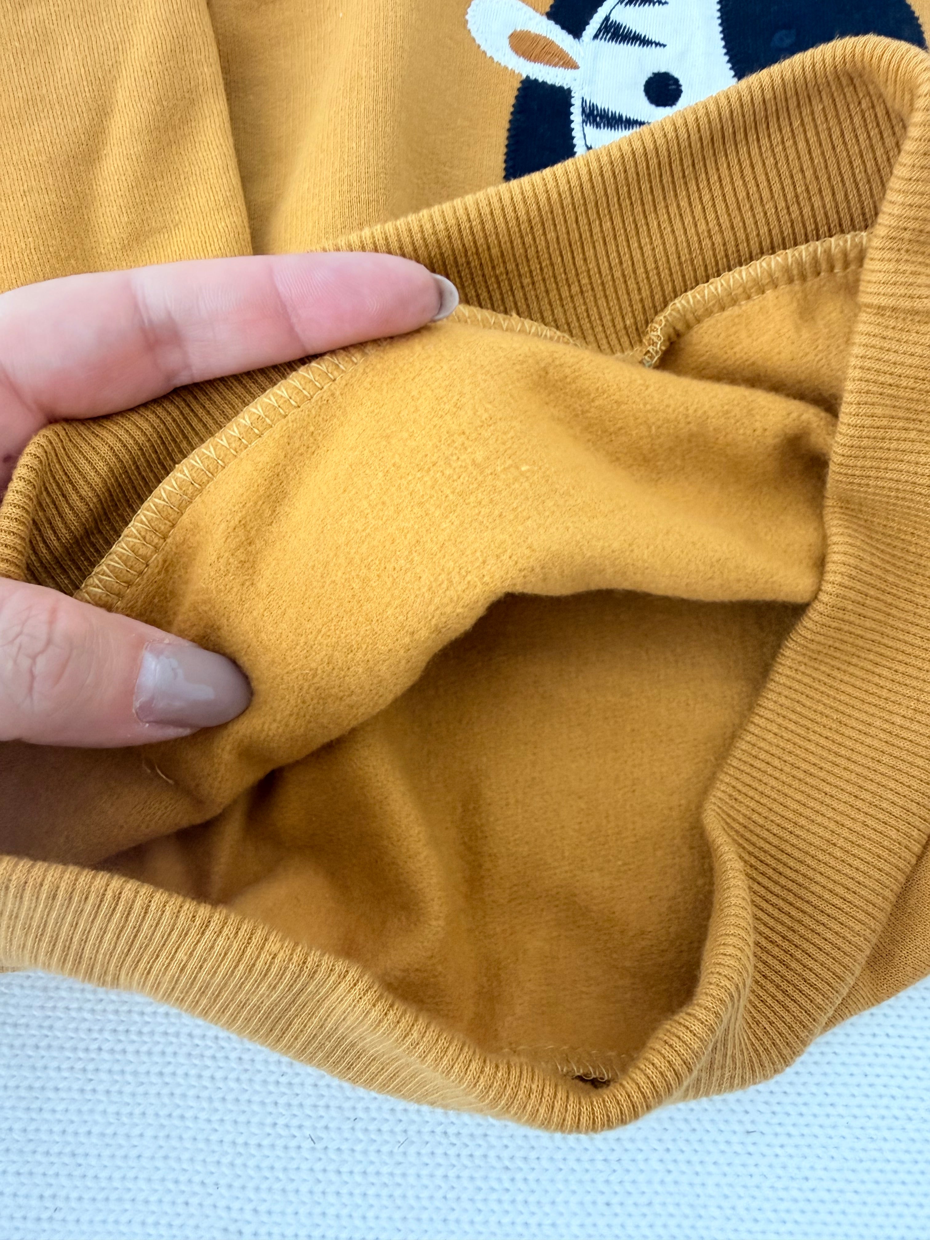 Fato de treino zebra: camisola com capuz e calças