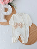 Babygrow pérola com renda