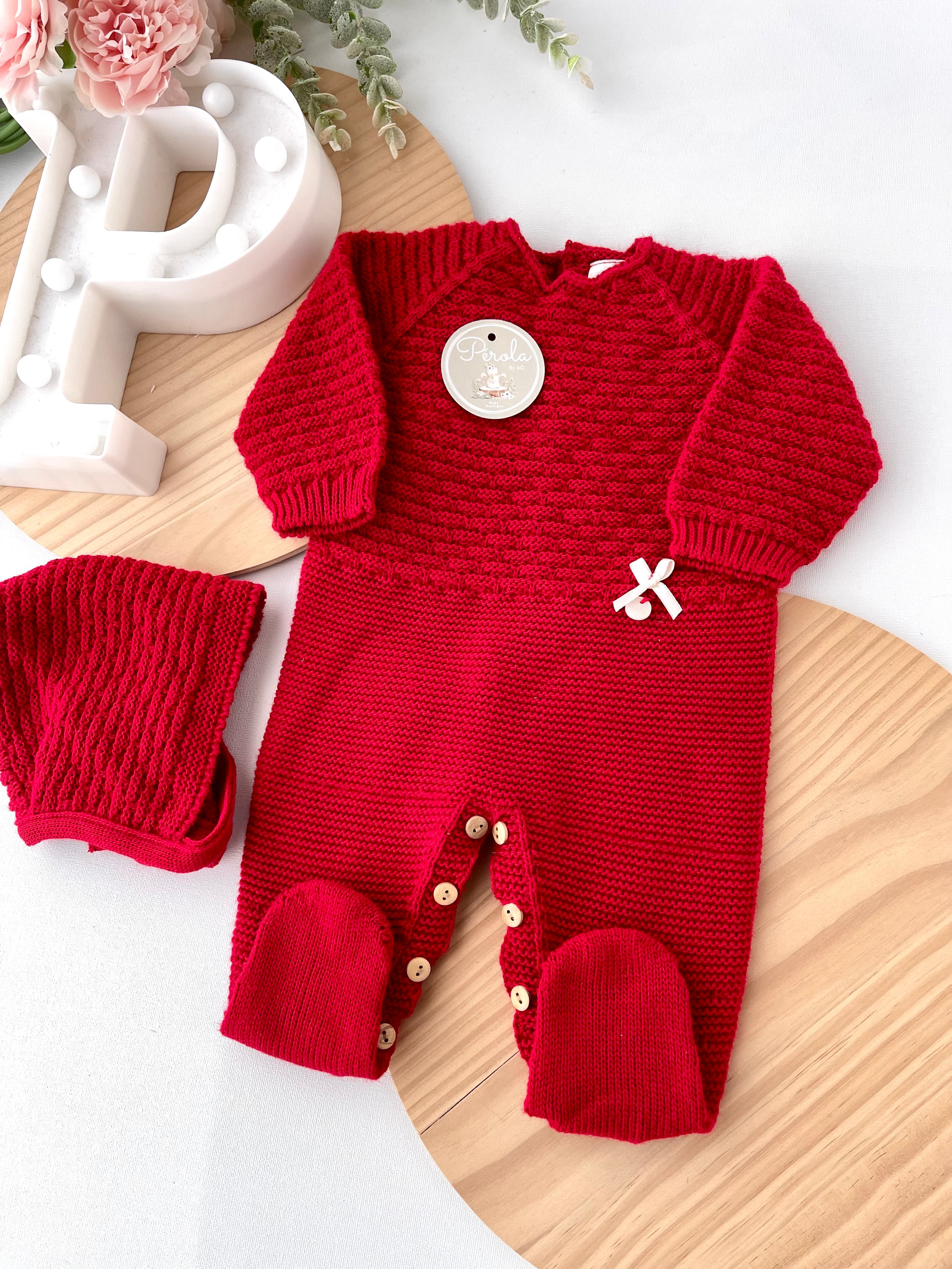 Saída de maternidade: Babygrow e touca Outono/Inverno