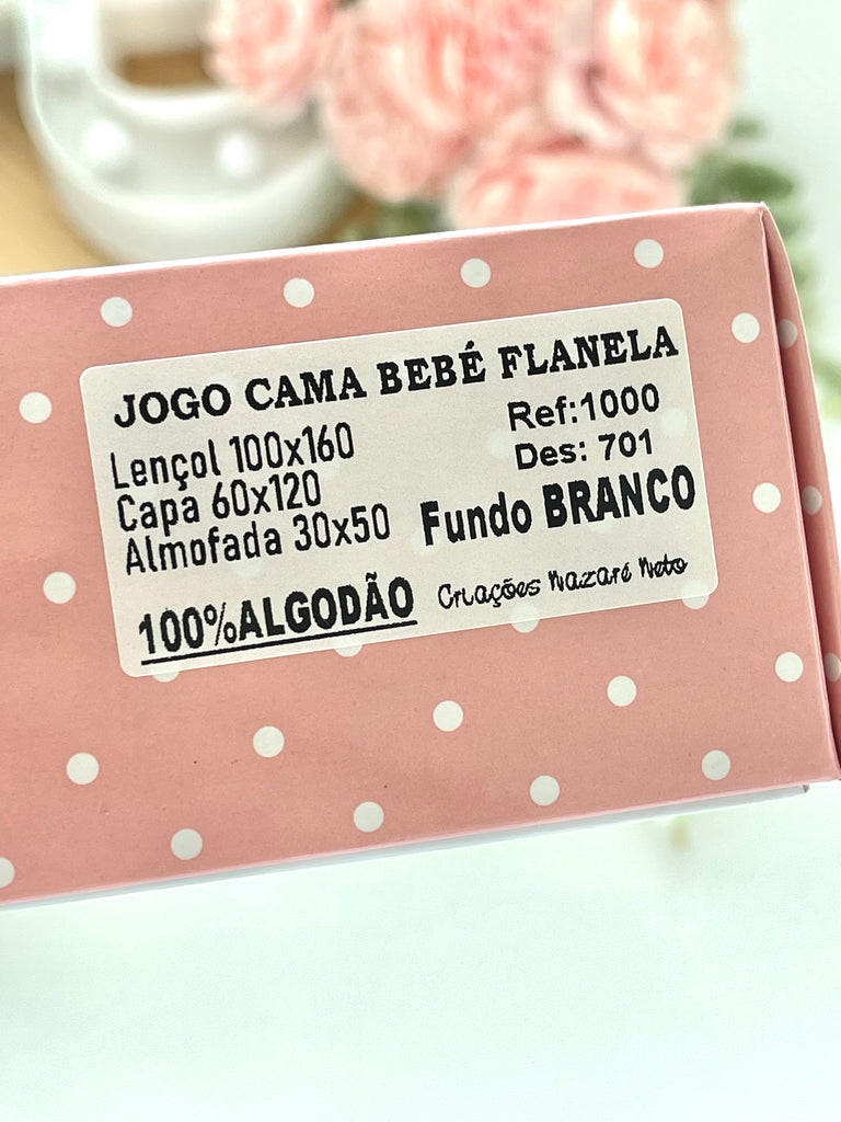 Lençóis flanela cama de grades- ursinhos