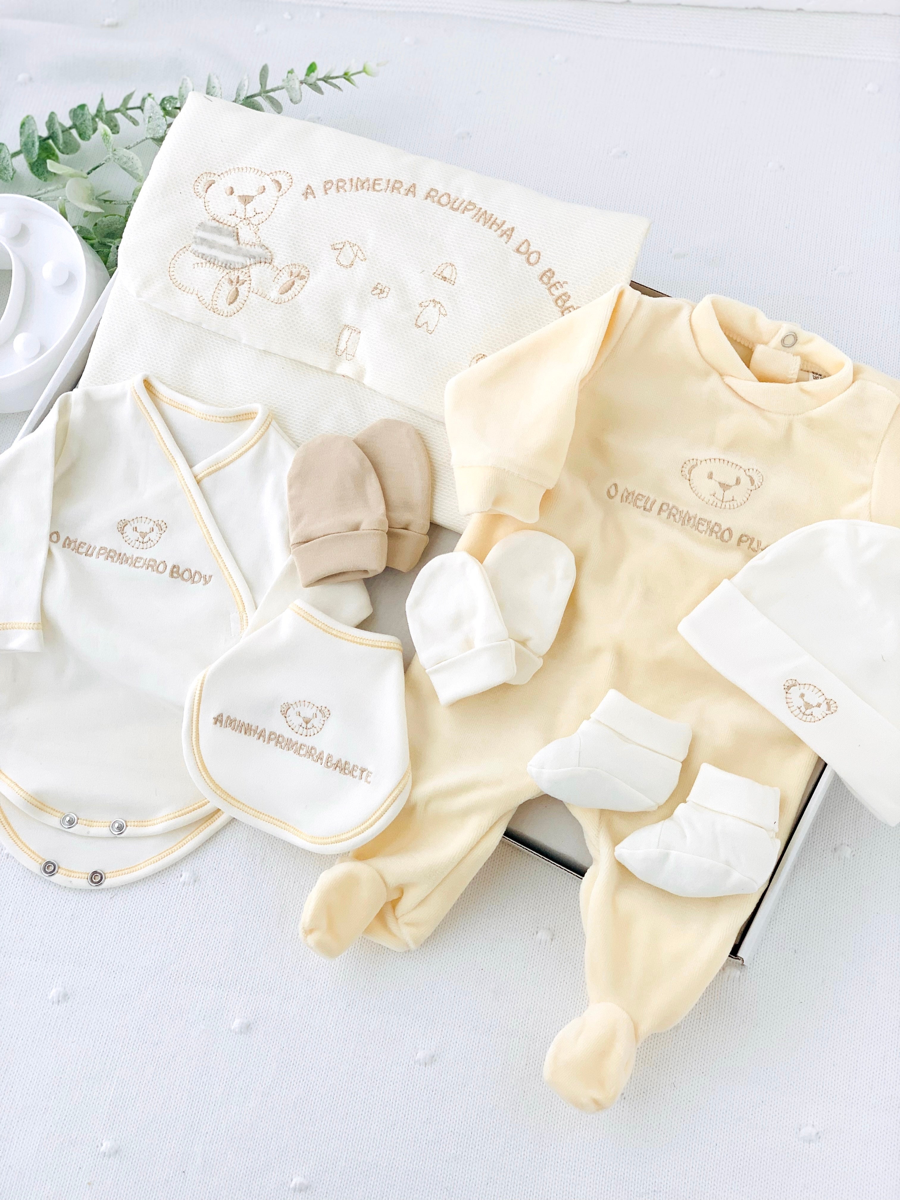 Conjunto primeira roupinha VELUDO