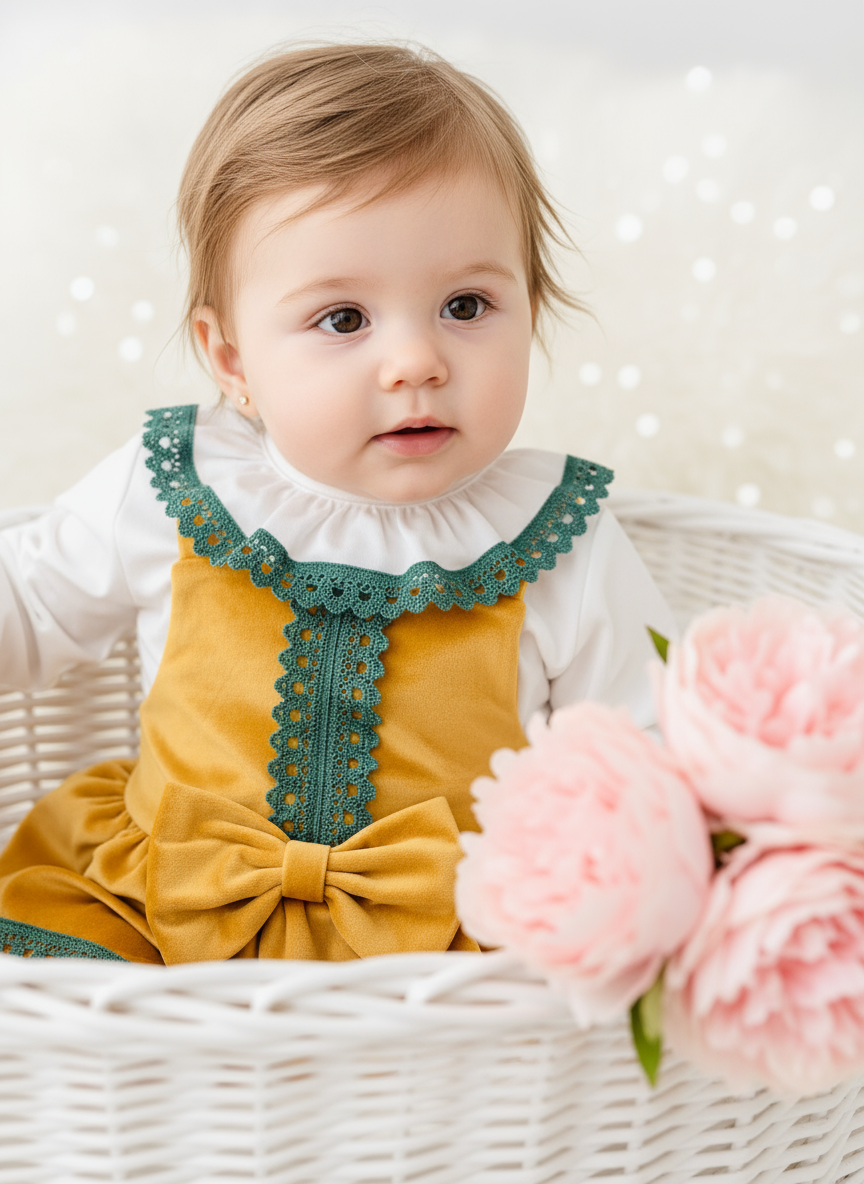 Conjunto amarelo em veludo : Fofo e blusa