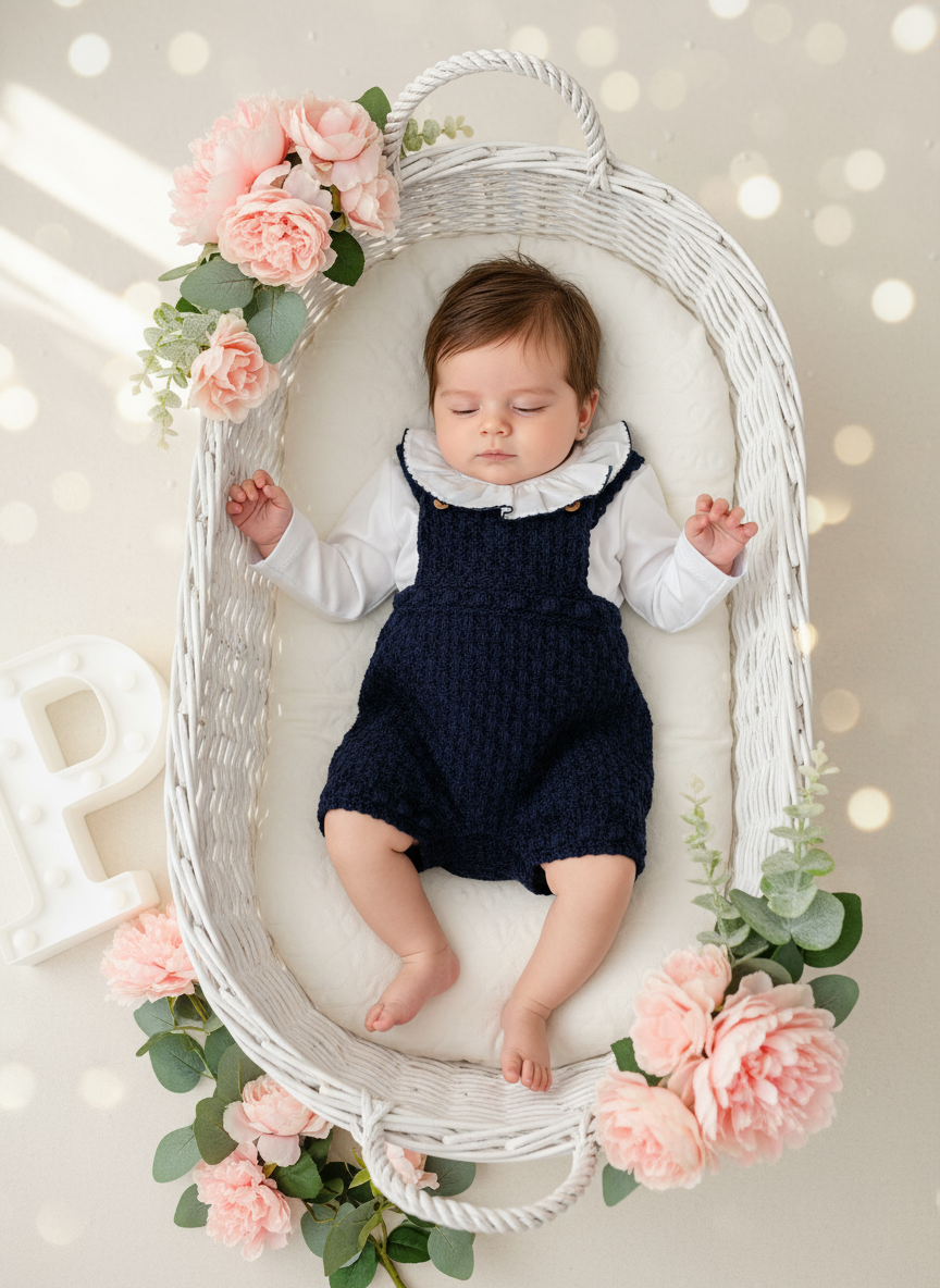 Jardineiras e Body com gola redonda e carda por dentro