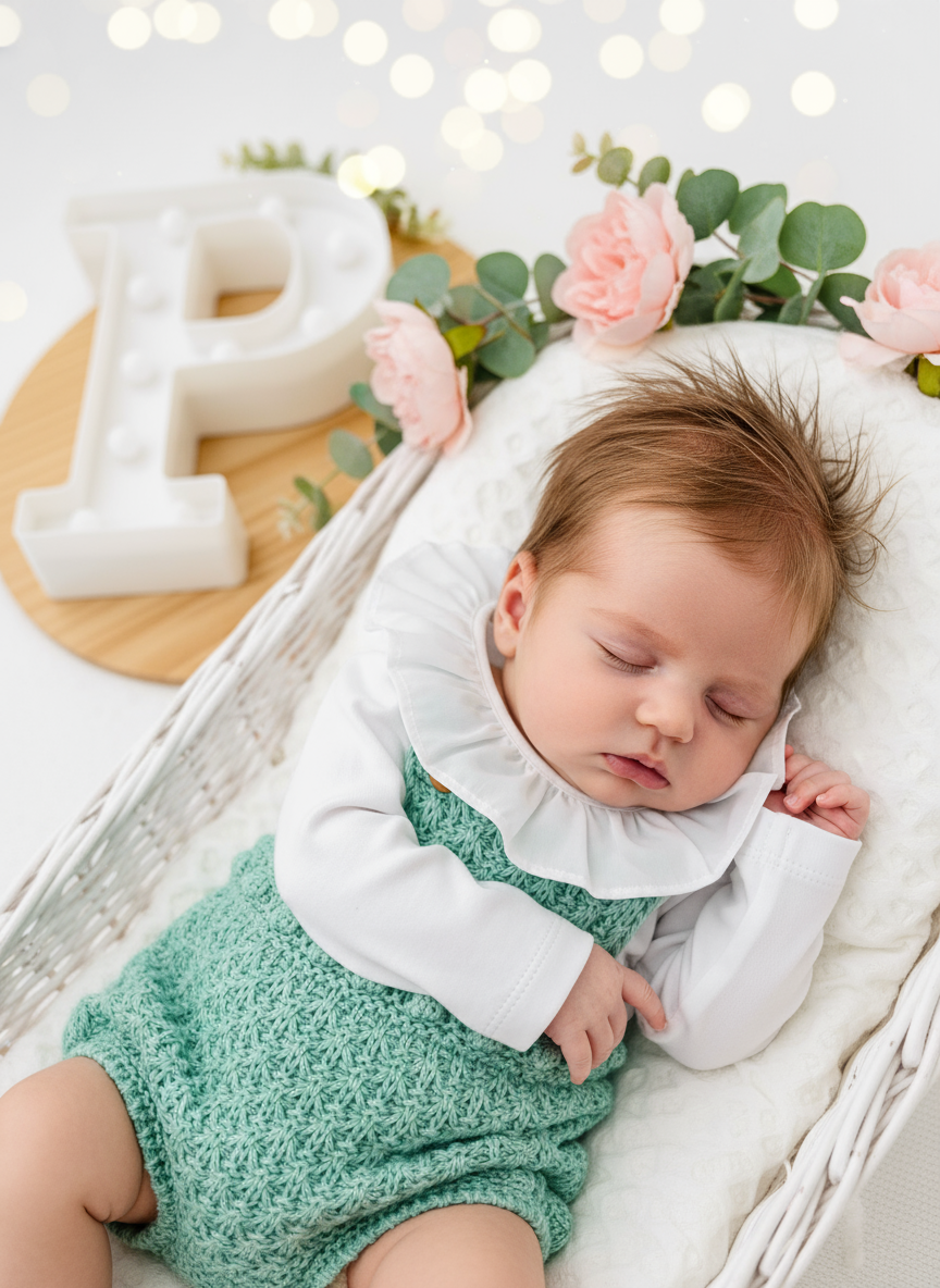 Jardineiras e Body com gola redonda e carda por dentro