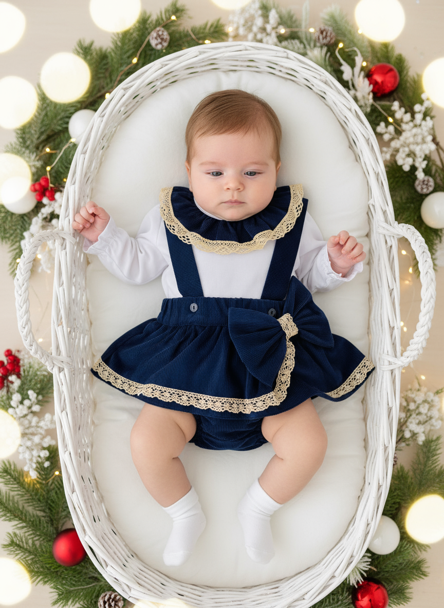 Conjunto renda dourada: blusa e saia com alças