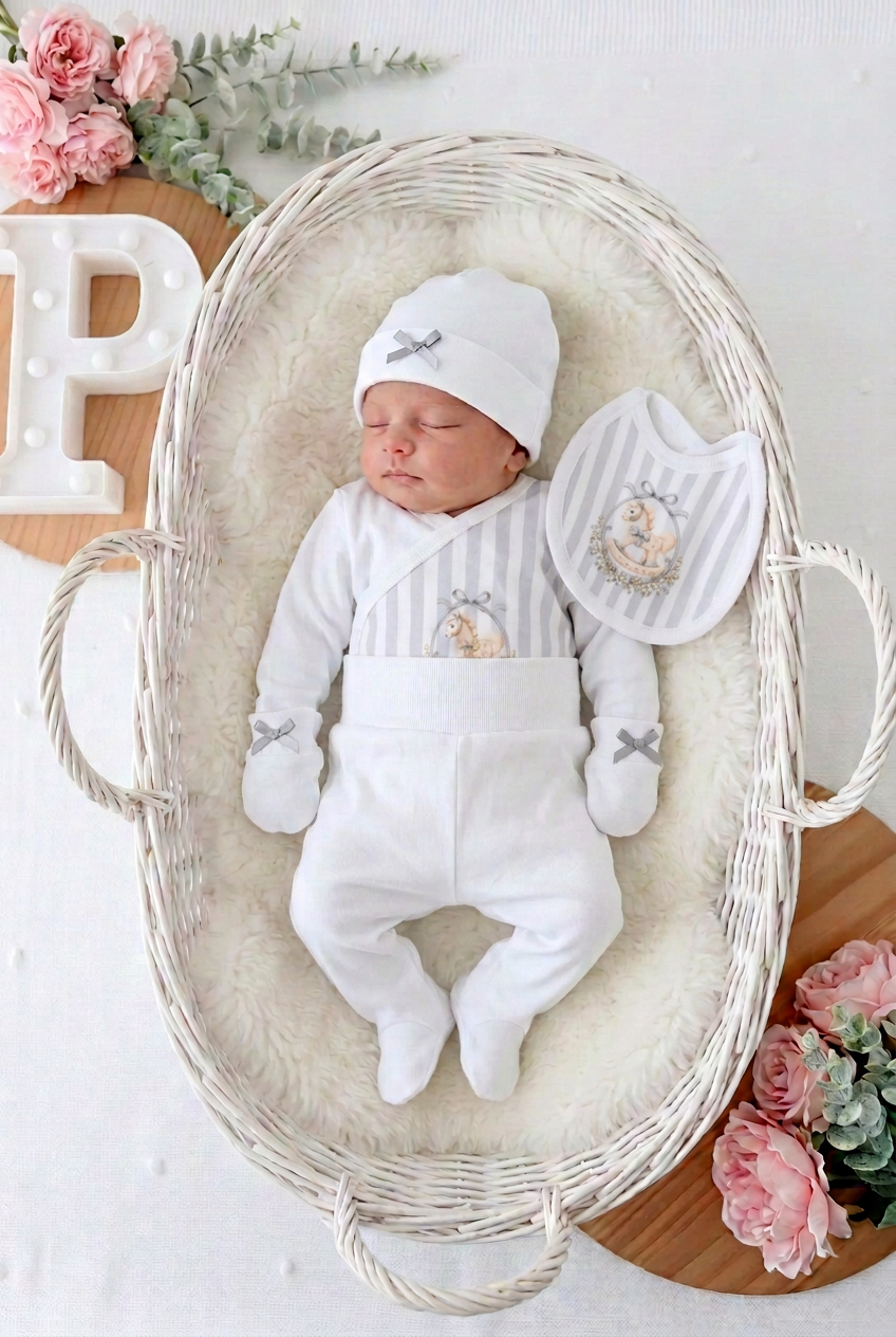Pack roupa maternidade - tema cavalinho