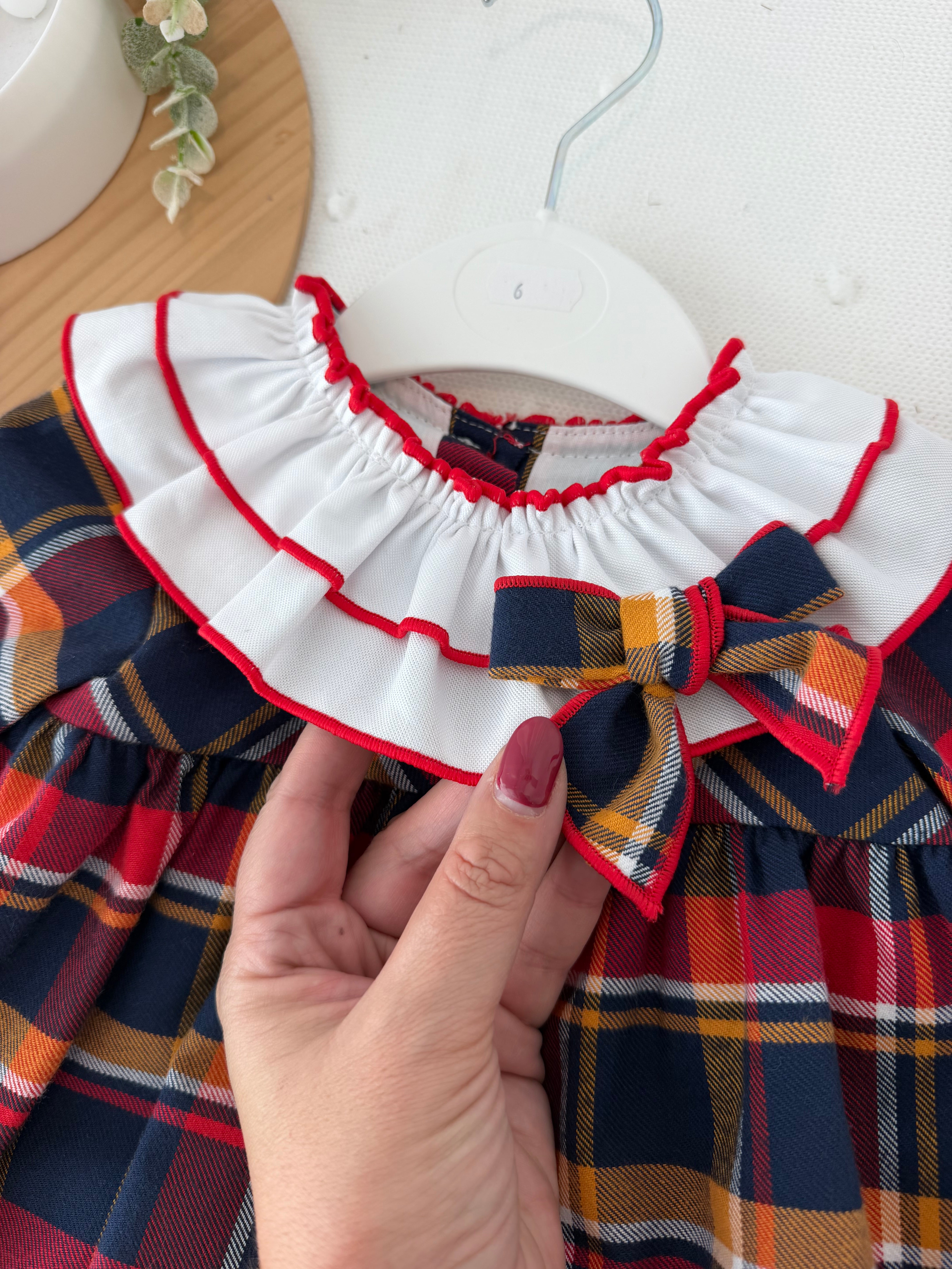 Vestido encanto em xadrez