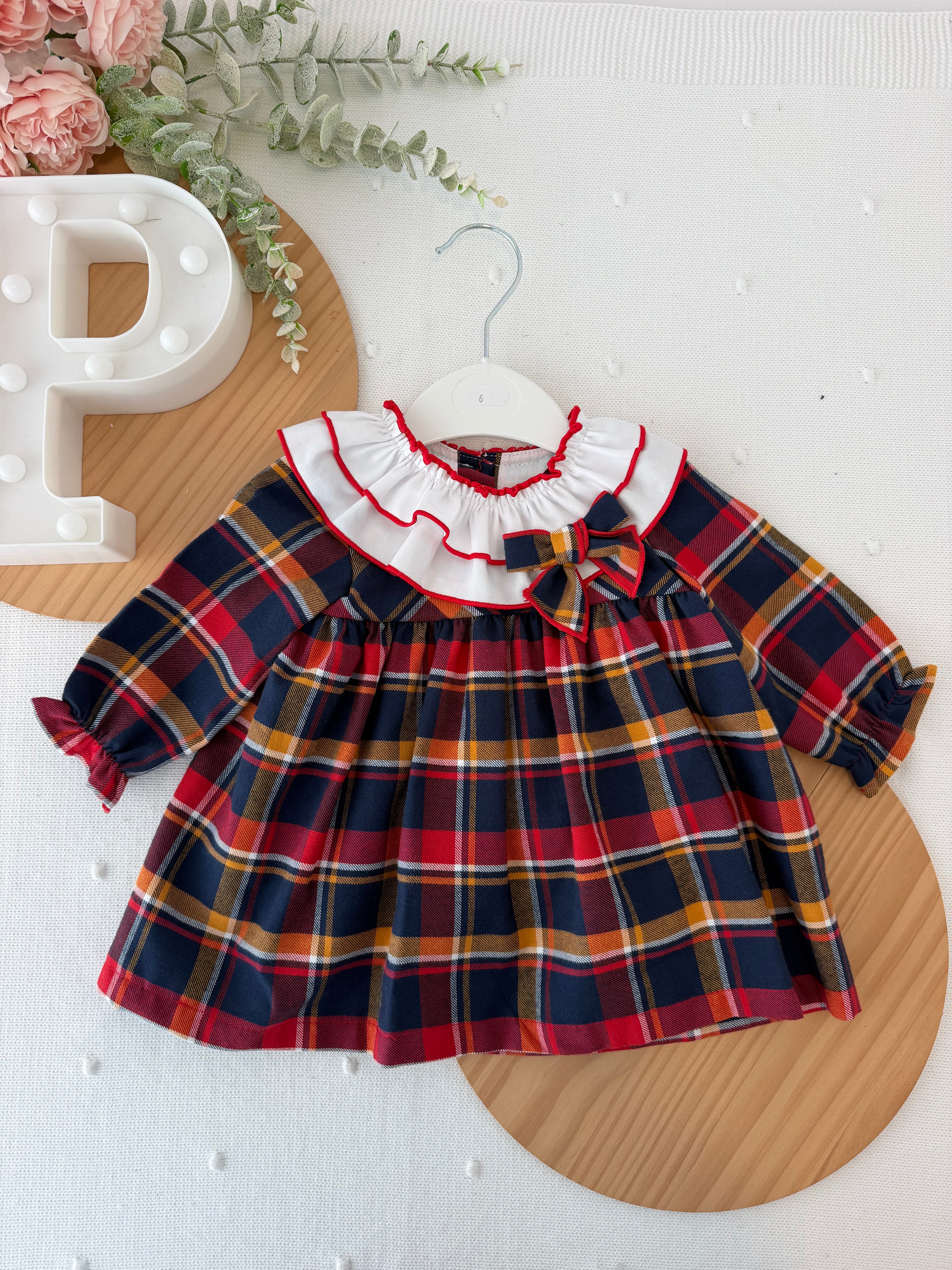 Vestido encanto em xadrez
