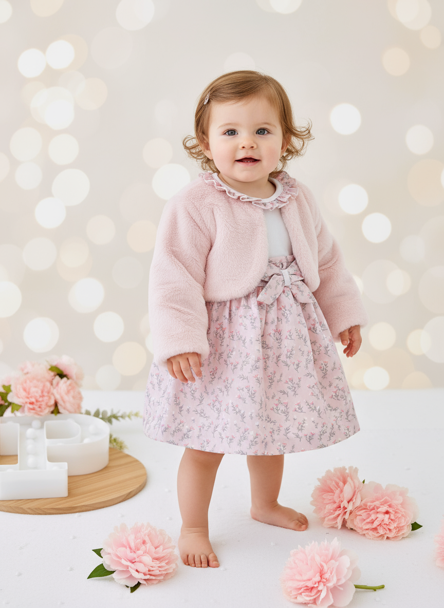 Bebé em pé com letra P