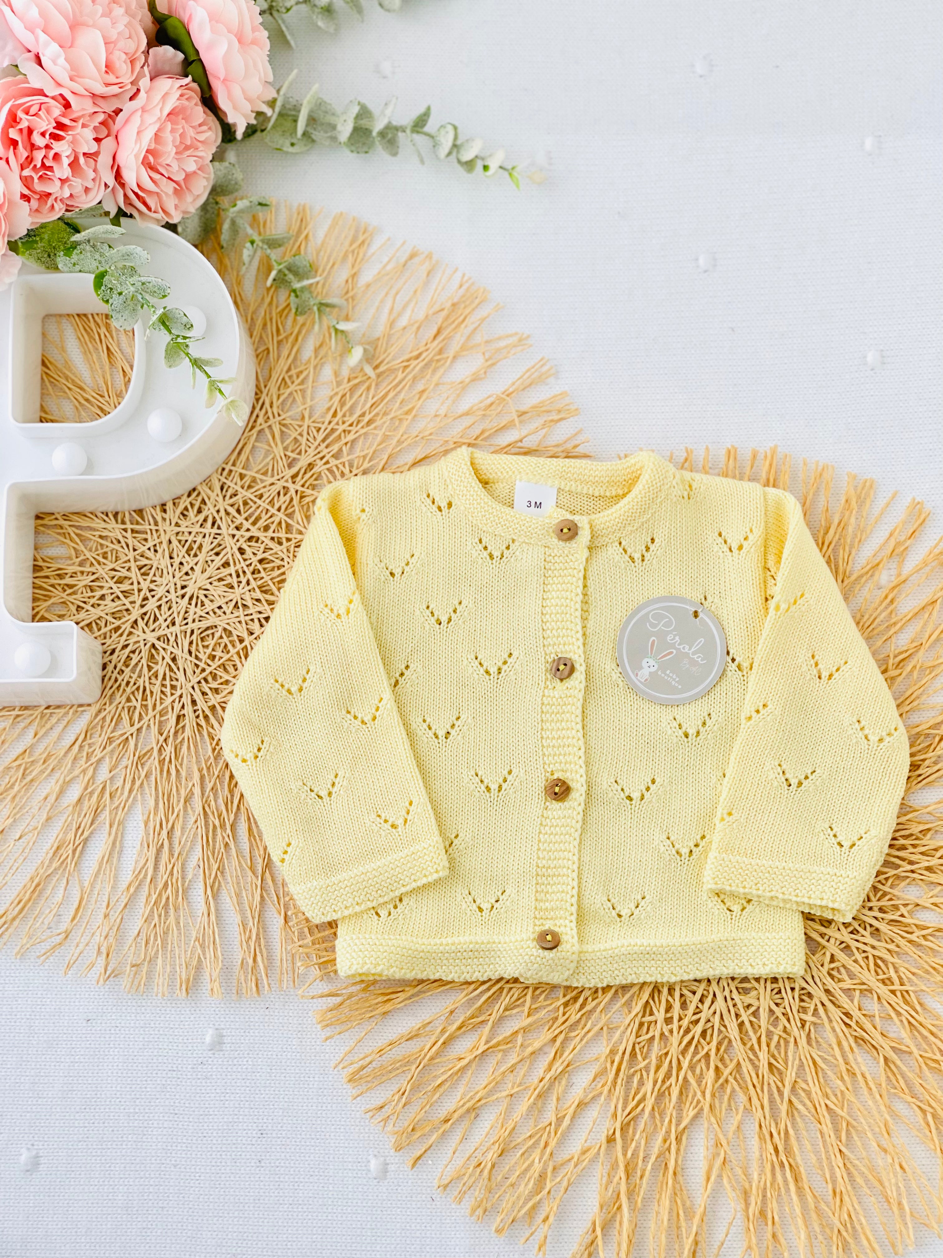 Casaco de malha algodão