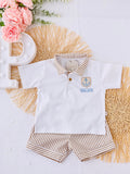 Conjunto âncora: polo e calções