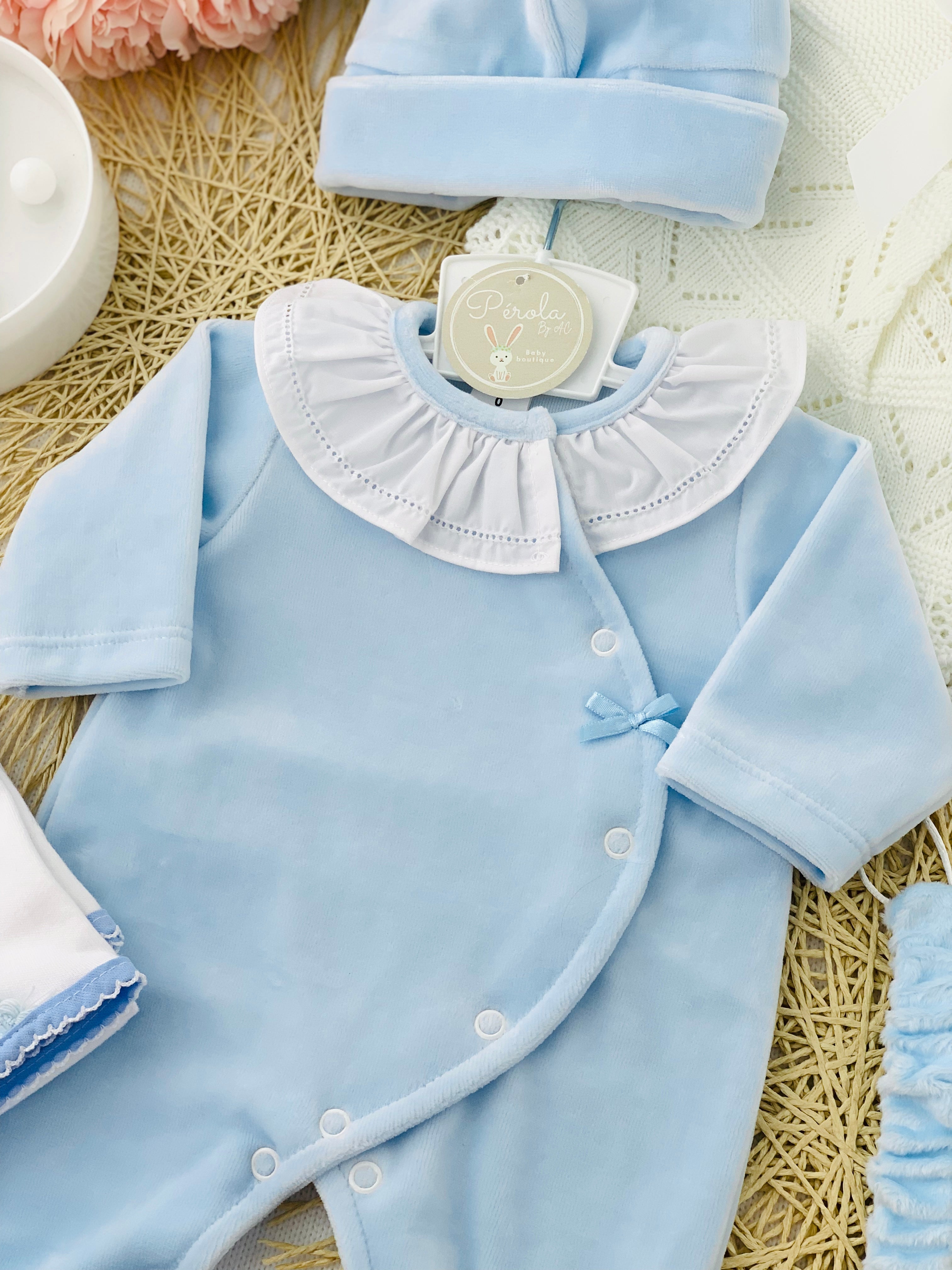 Babygrow Carinho em veludo com golinha grande