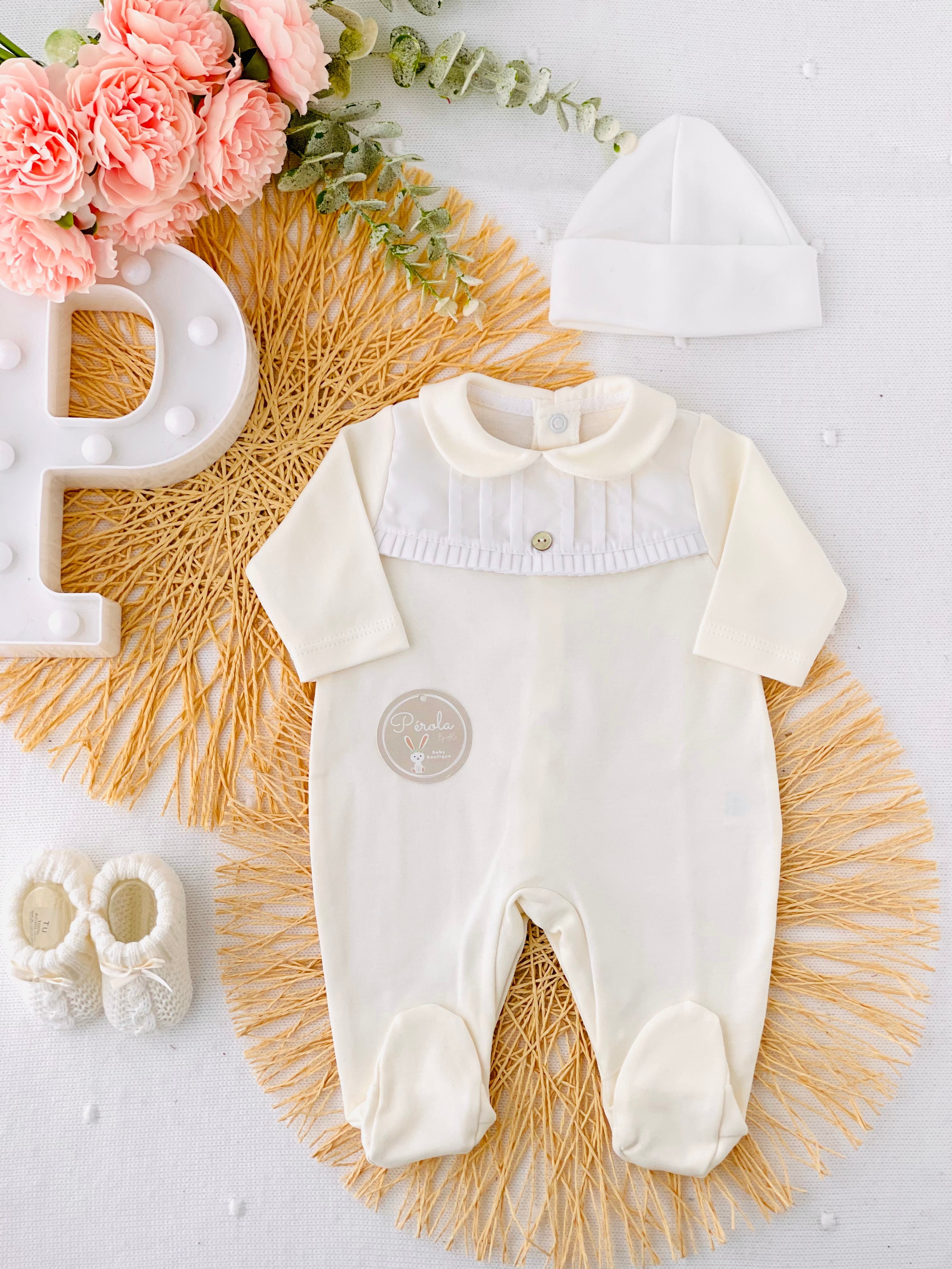 Babygrow algodão gola Peter Pan