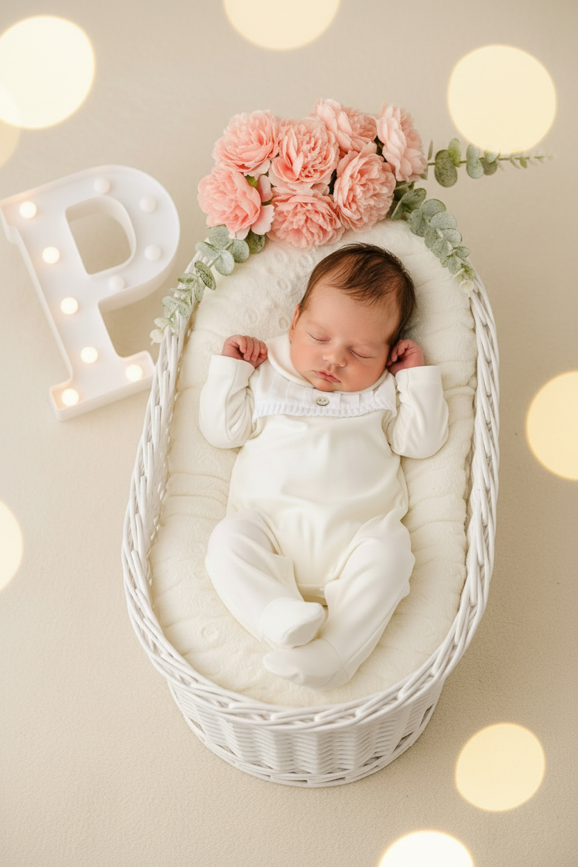 Babygrow algodão gola Peter Pan