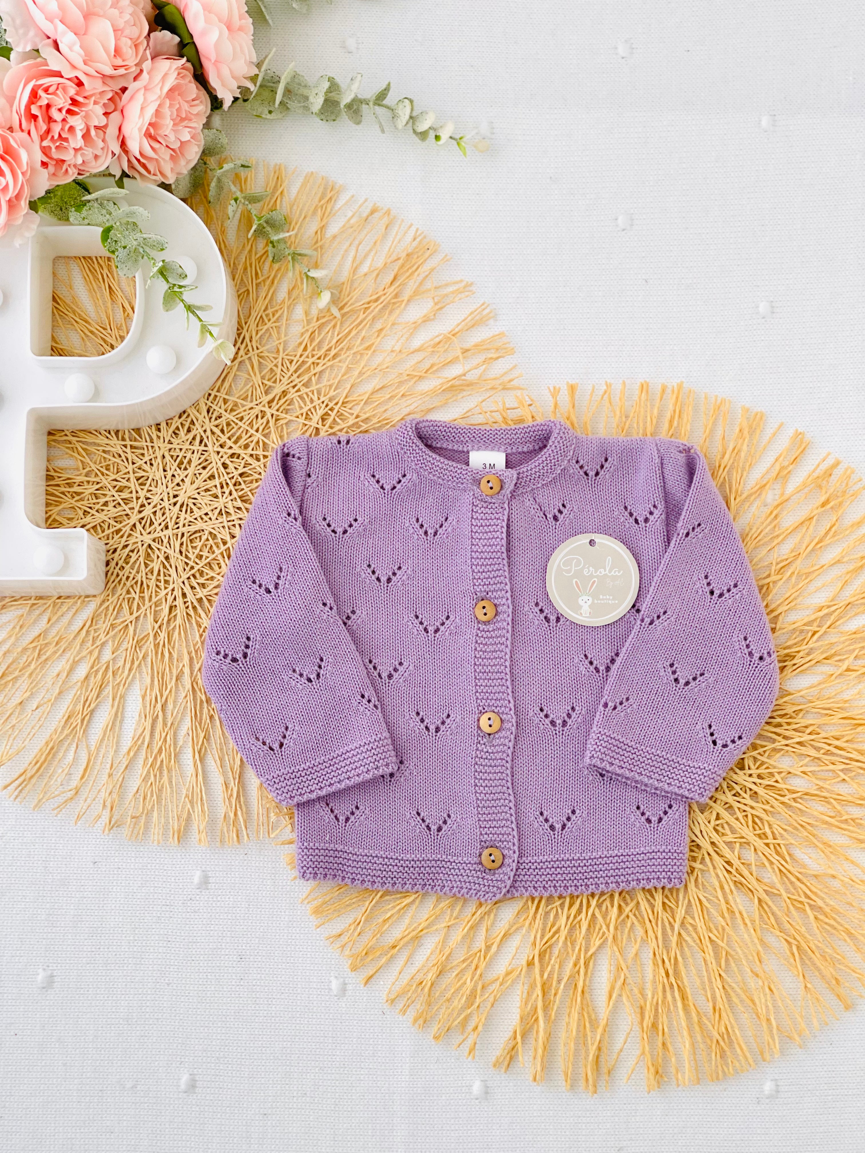 Casaco de malha algodão