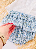 Conjunto túnica e tapa fraldas azul