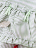 Vestido verde risquinhas