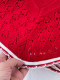 Manta xaile em vermelho
