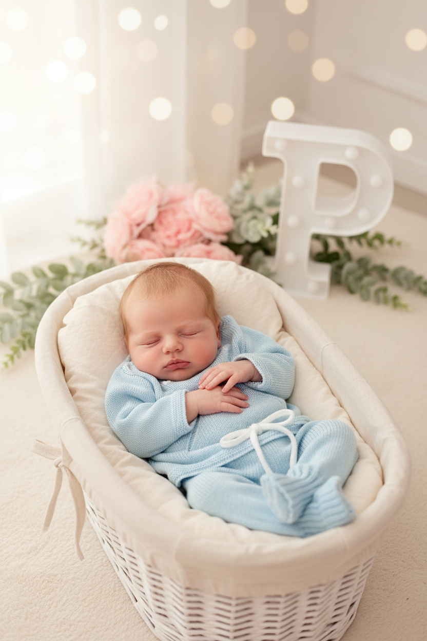 Conjunto Bebé: Camisola, Calças e Gorro 1M