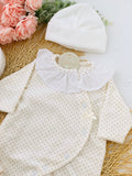 Babygrow carinho pintinhas em veludo