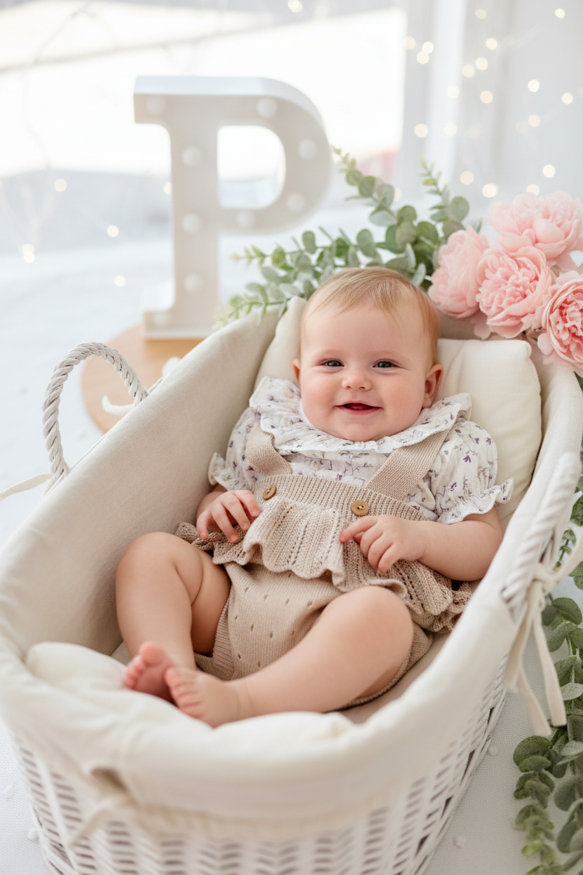 Fofo e blusa tema flores 3-12M