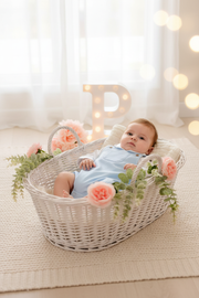 Conjunto azul para menino: fofo e camisa 12M