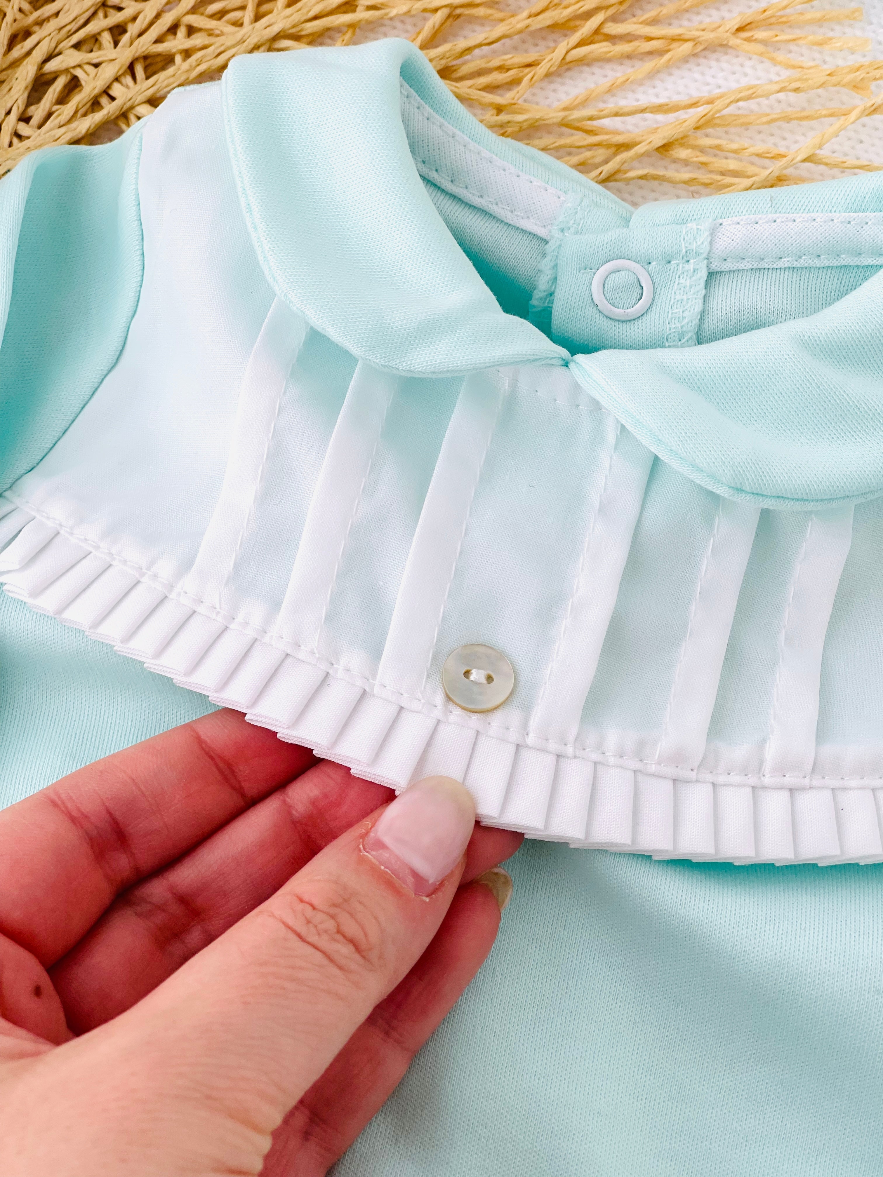 Babygrow algodão gola Peter Pan