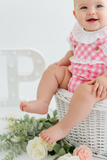 Fofo vichy rosa e camisola com golinha