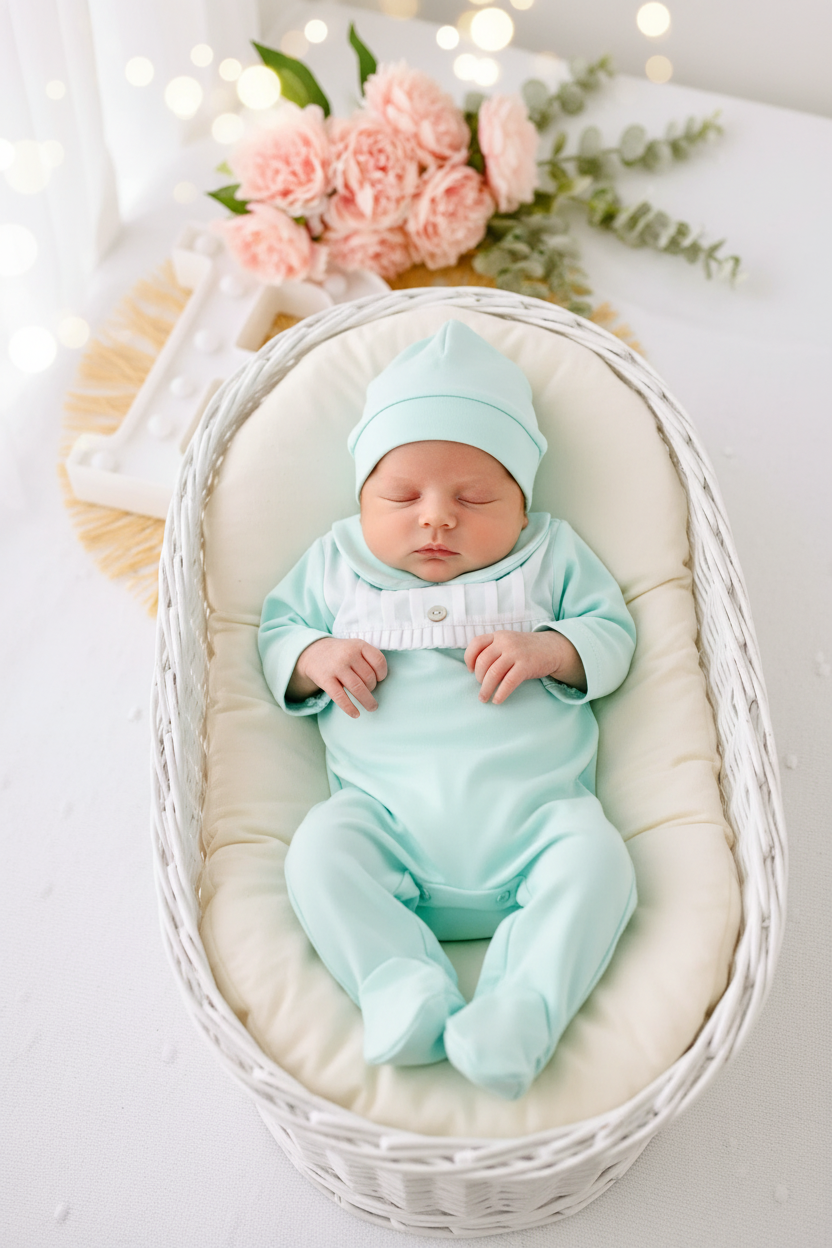 Babygrow algodão gola Peter Pan