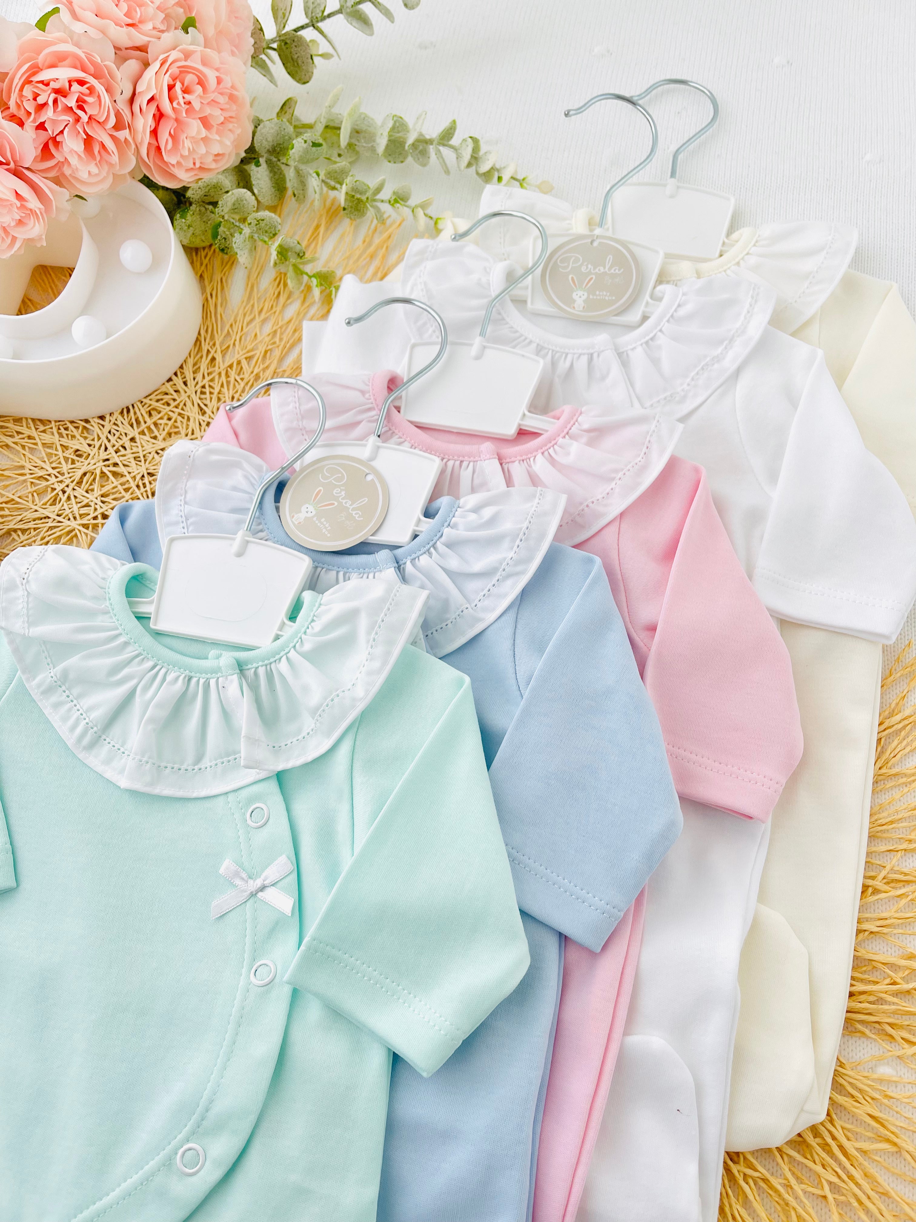 Babygrow carinho em ALGODÃO com golinha grande