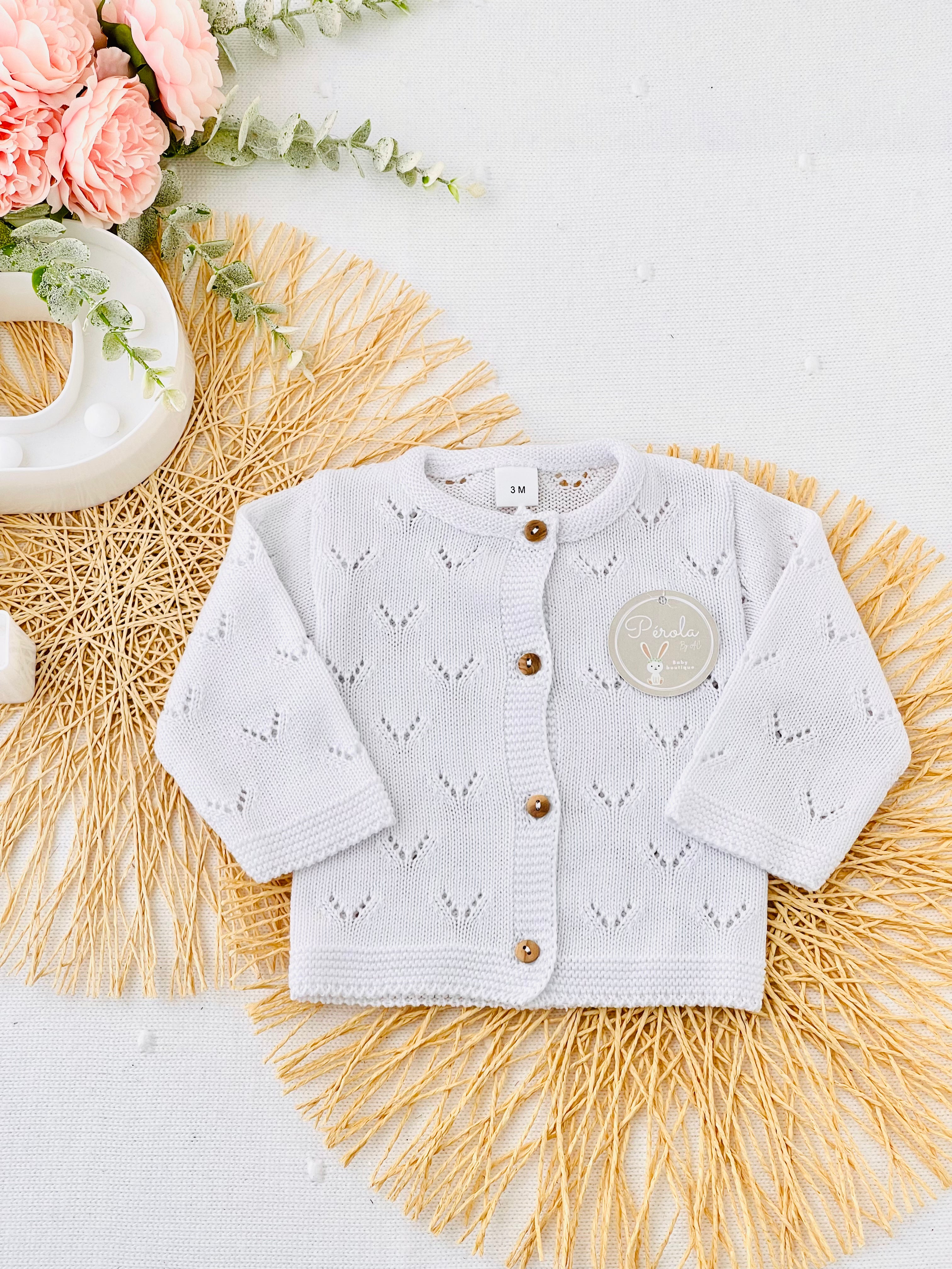 Casaco de malha algodão