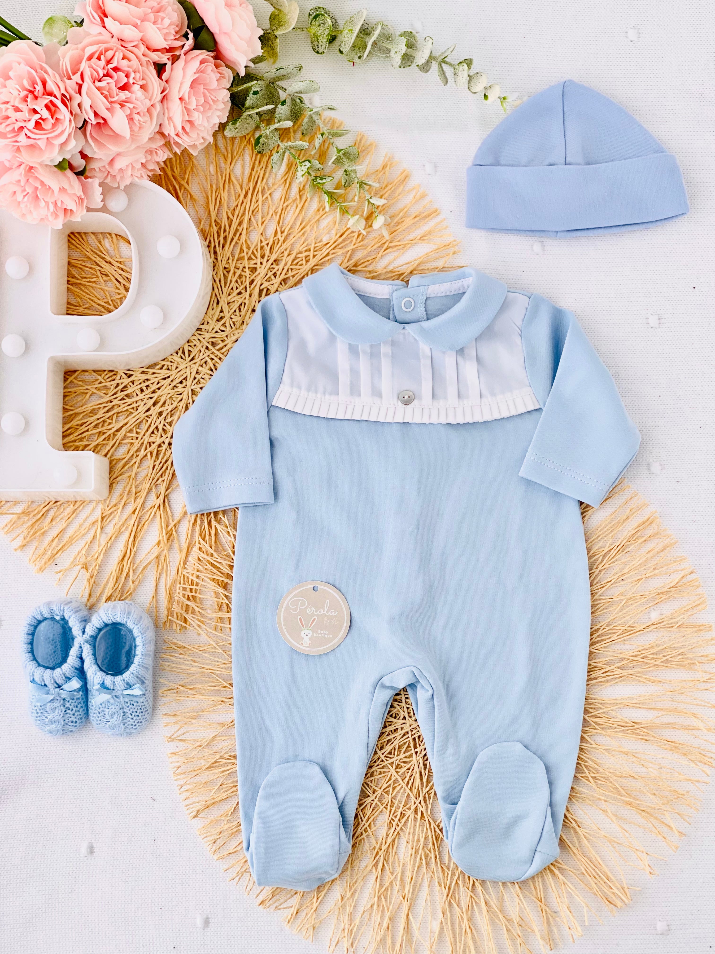 Babygrow algodão gola Peter Pan