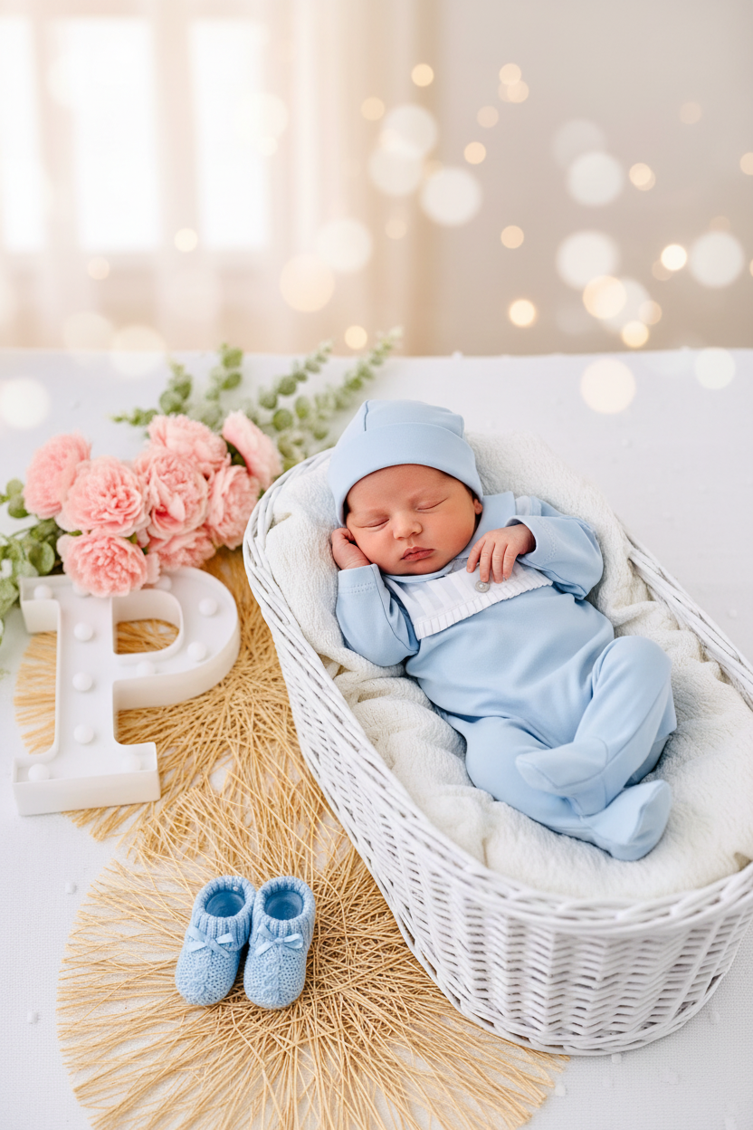 Babygrow algodão gola Peter Pan