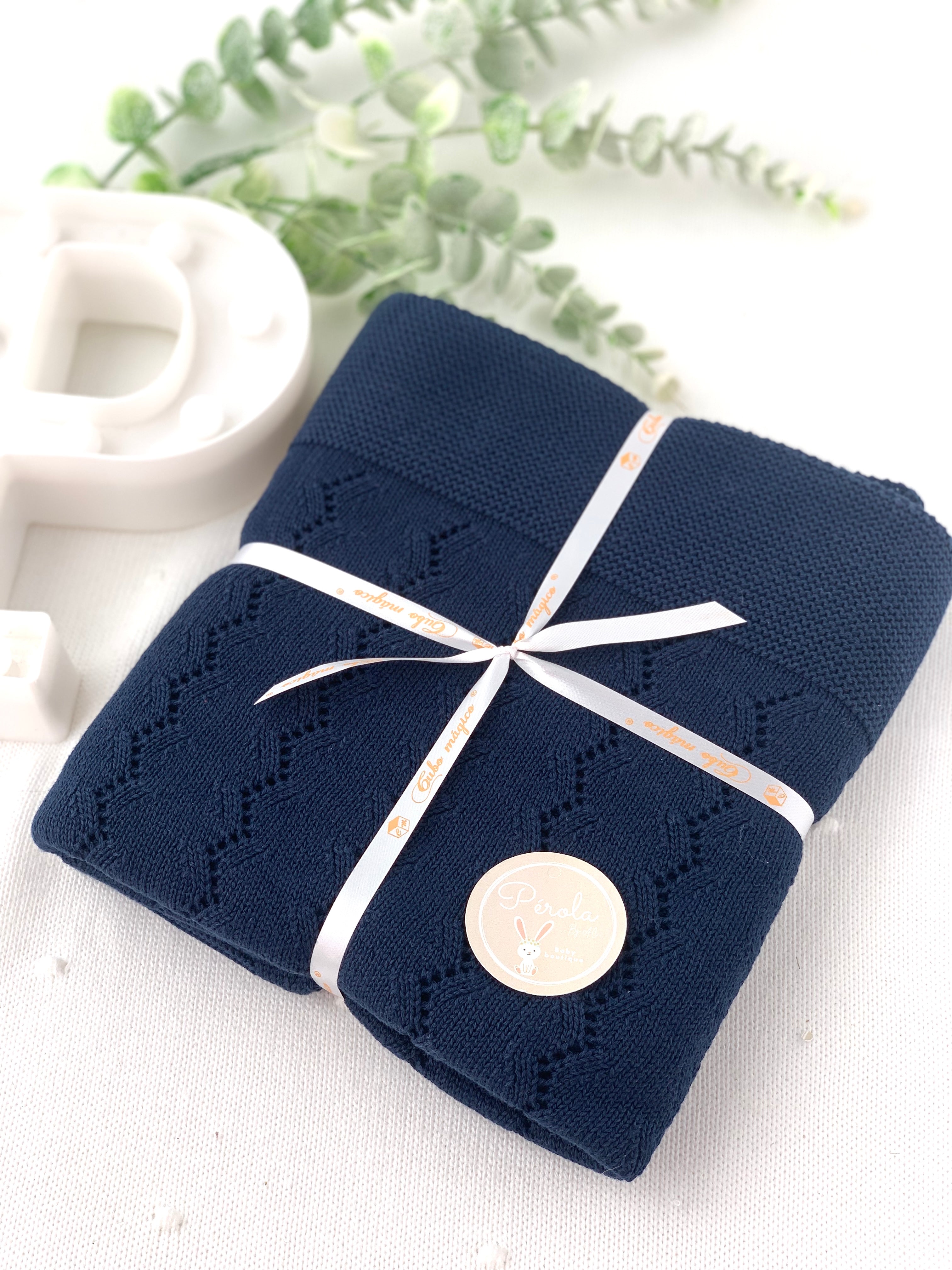 Manta malha 100% algodão zigzag