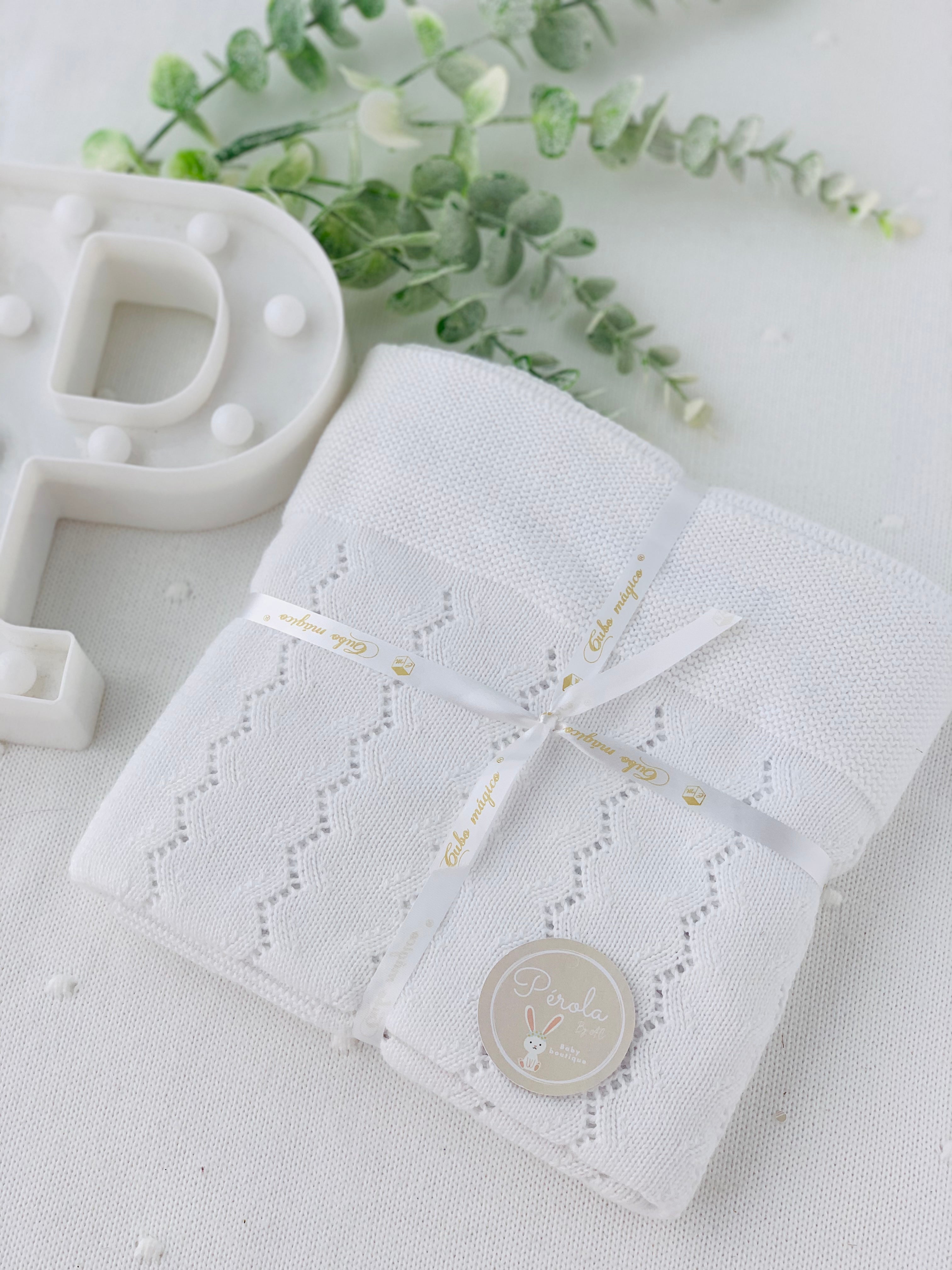 Manta malha 100% algodão zigzag