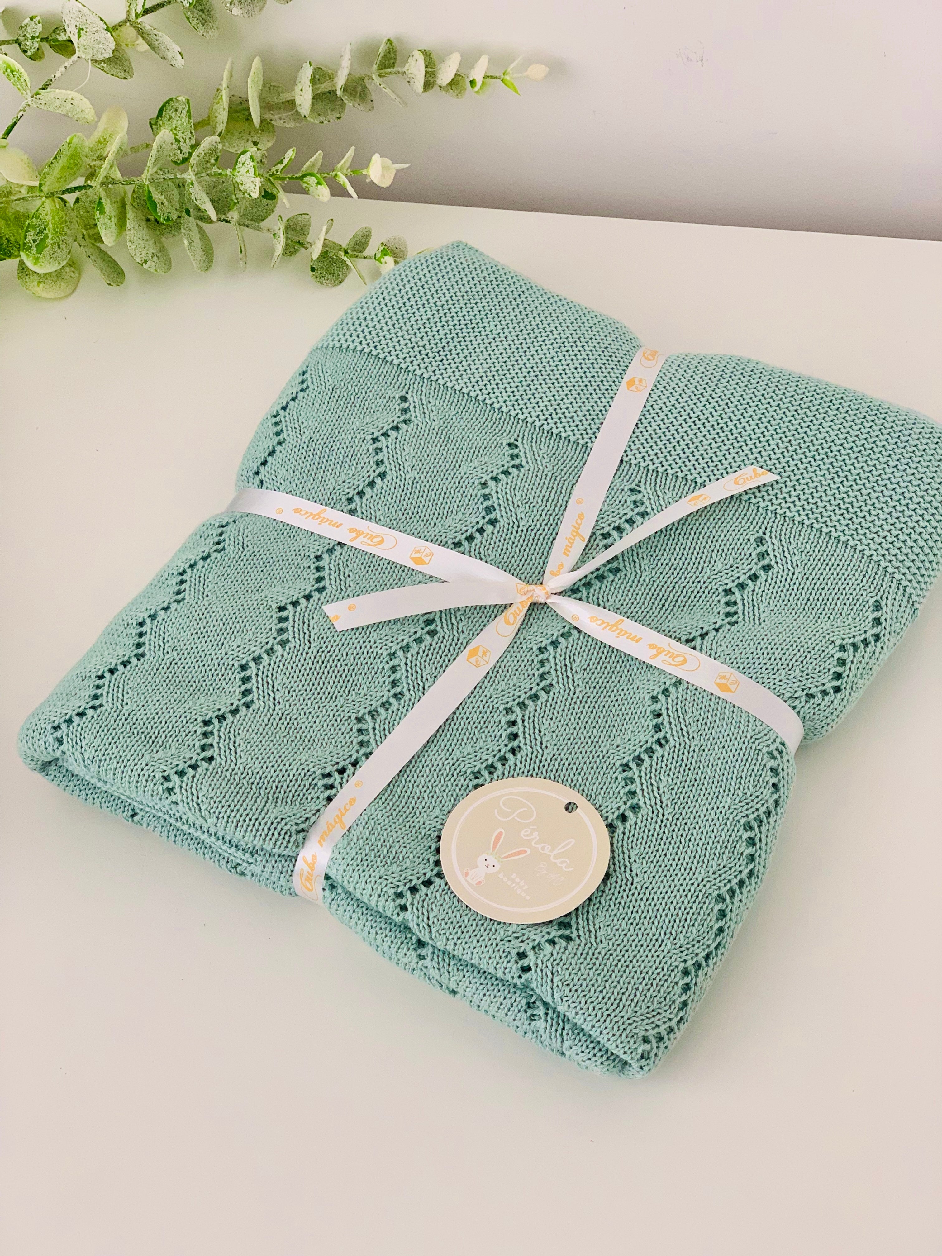 Manta malha 100% algodão zigzag