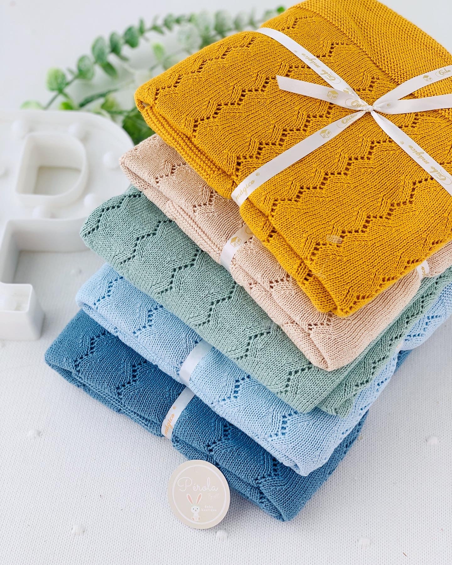 Manta malha 100% algodão zigzag