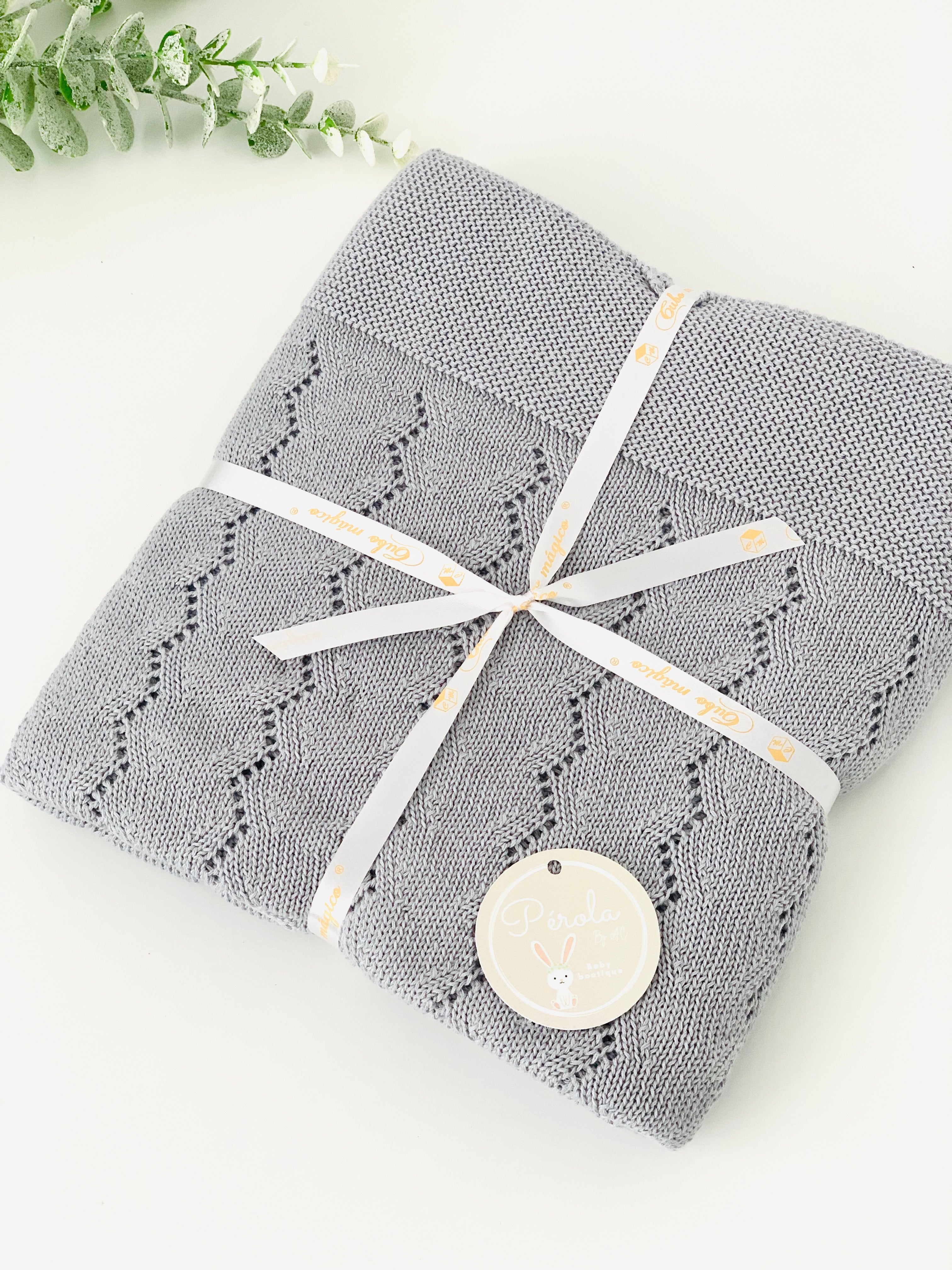 Manta malha 100% algodão zigzag