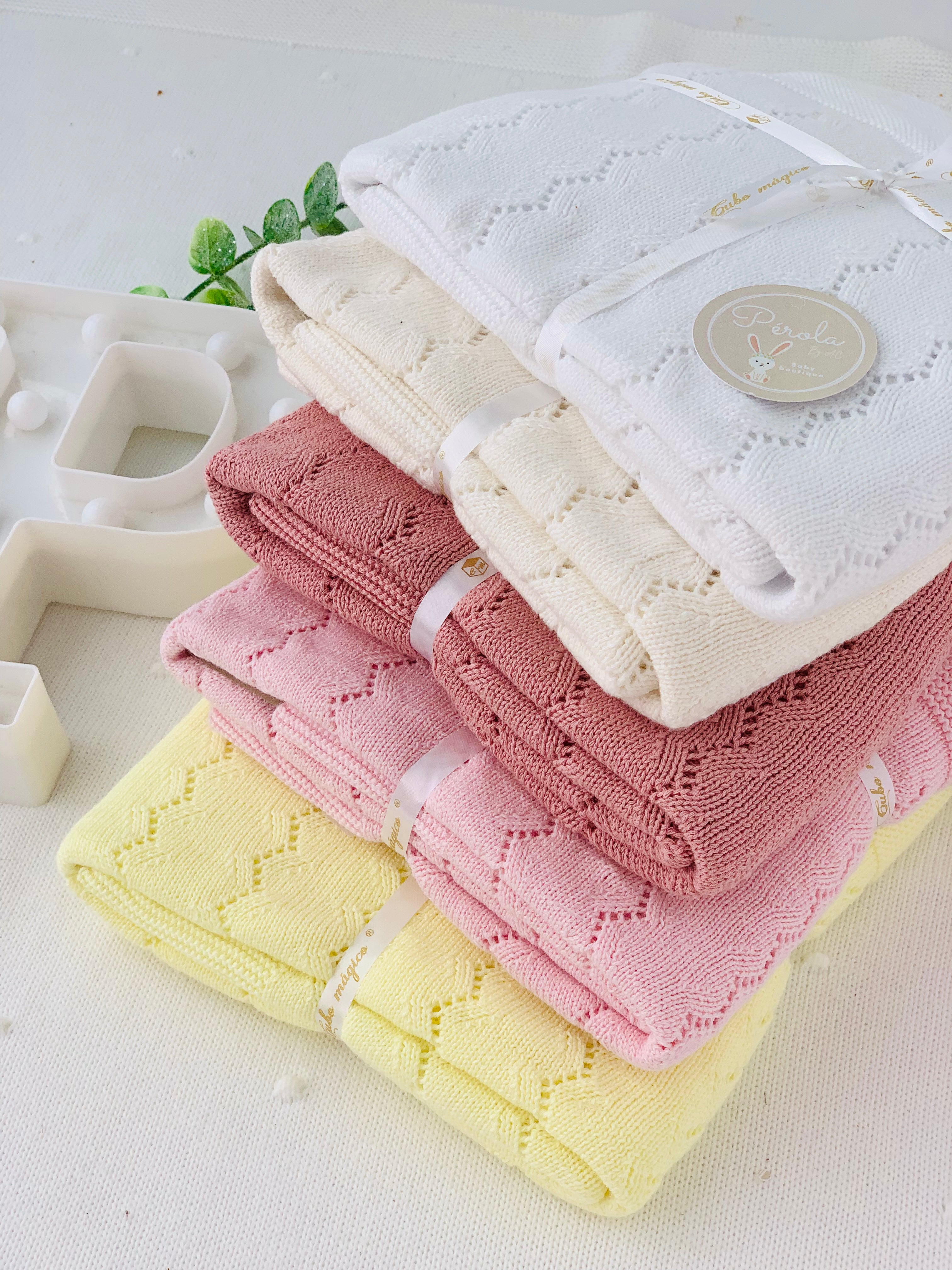 Manta malha 100% algodão zigzag