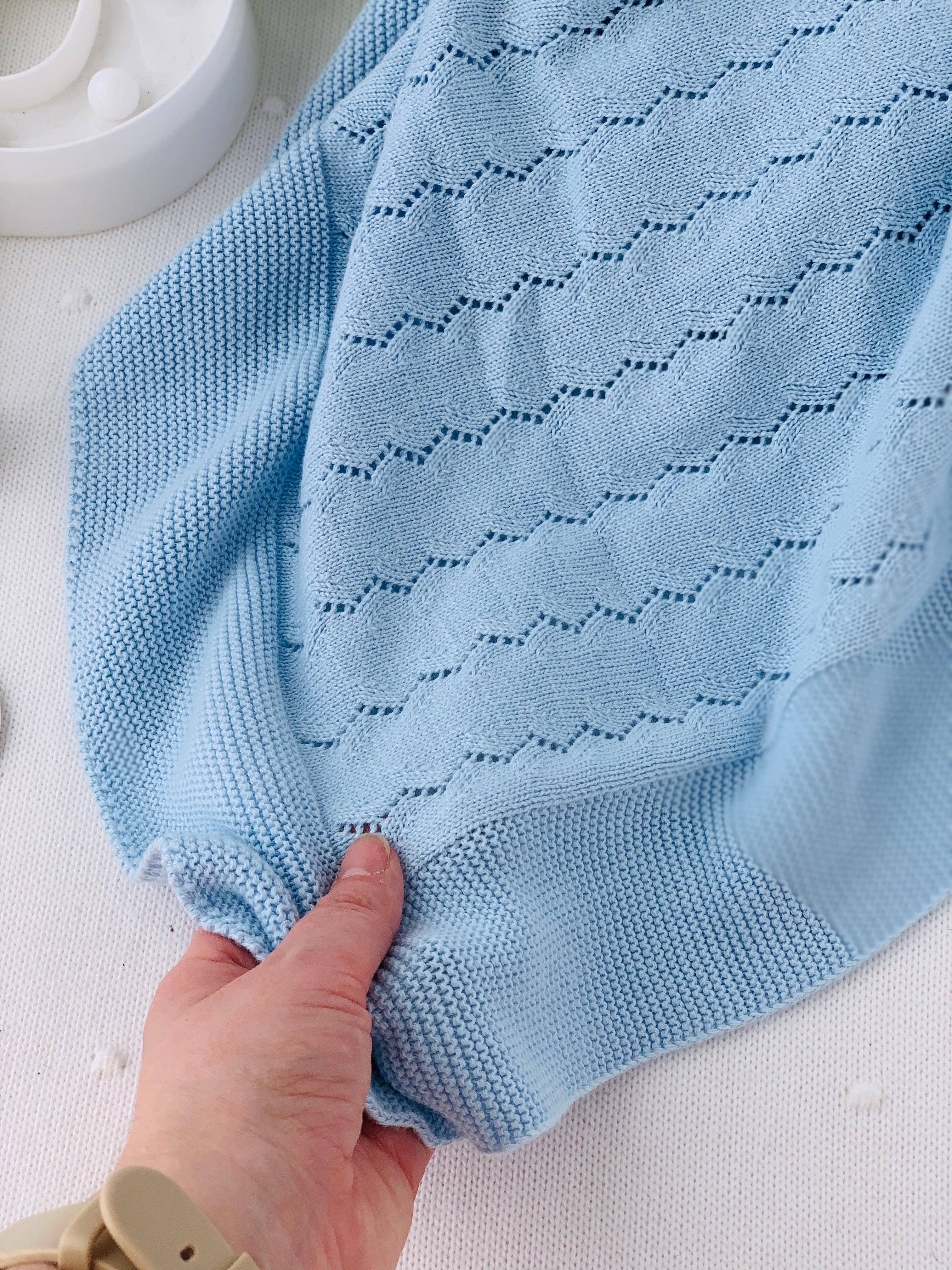 Manta malha 100% algodão zigzag