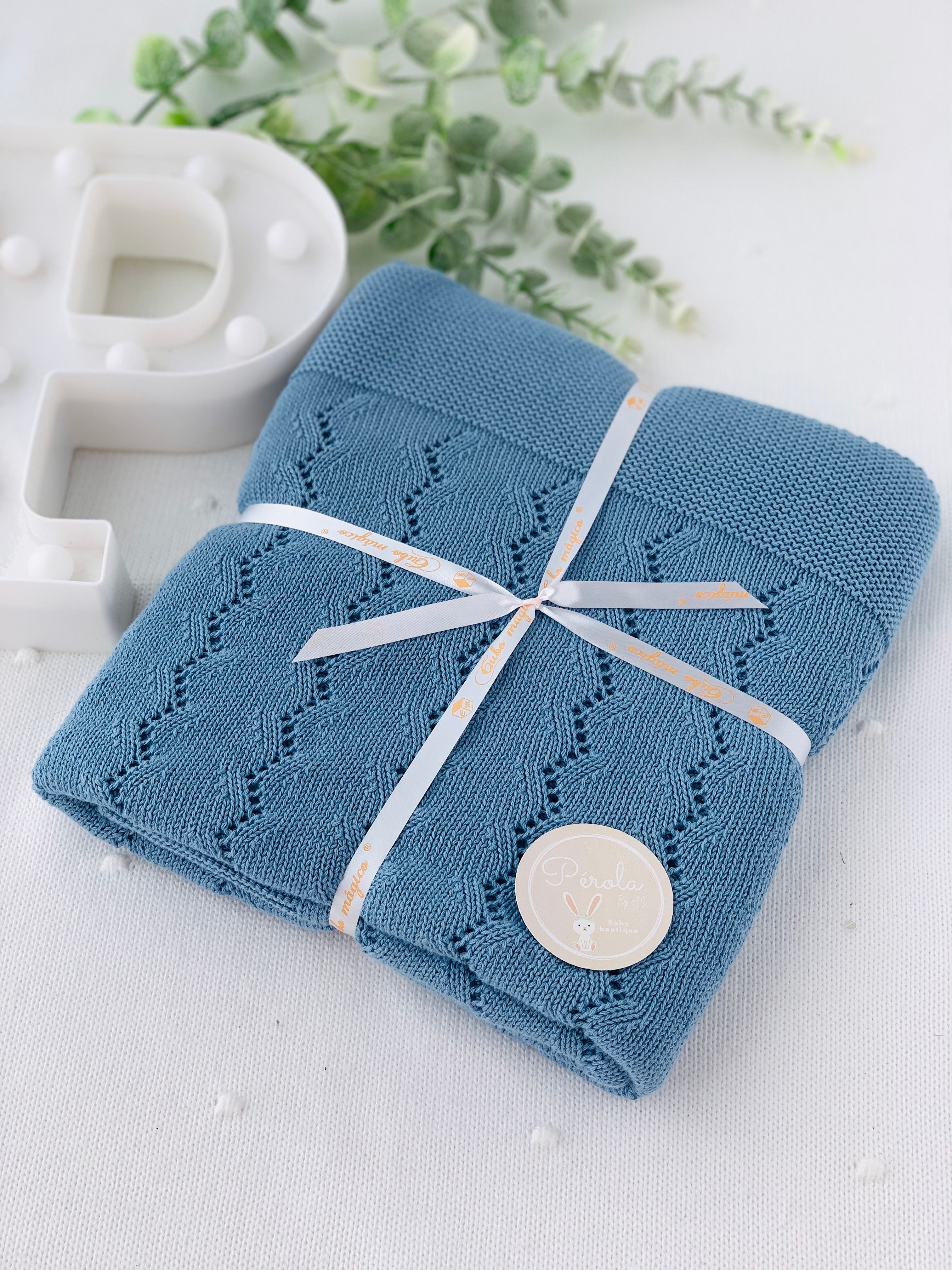 Manta malha 100% algodão zigzag